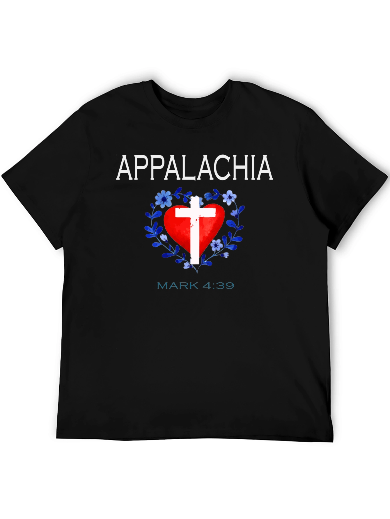 Appalachia Heart Cross Christian T-Shirt