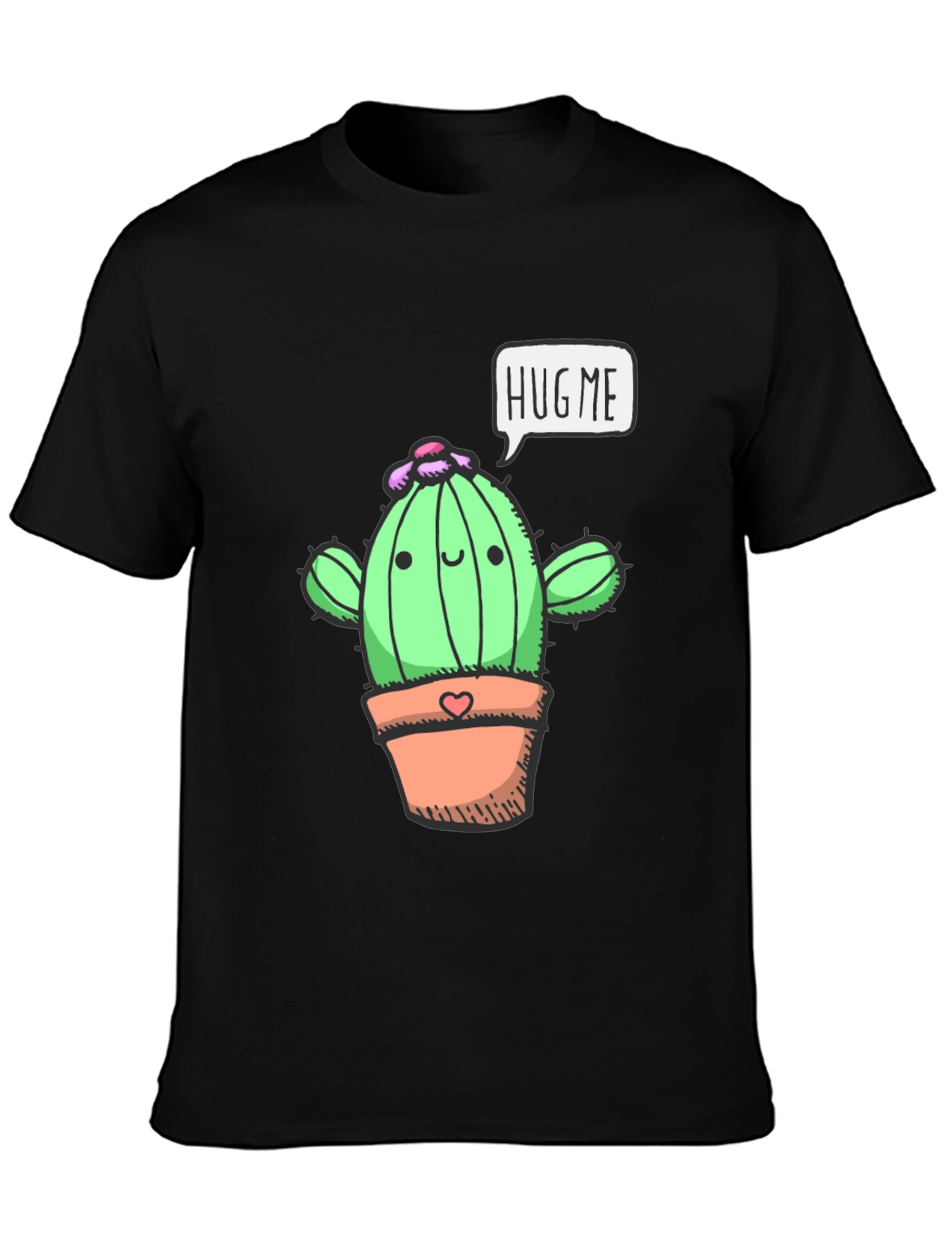 Hug Me Cactus T-Shirt - Cute & Comfy Tee
