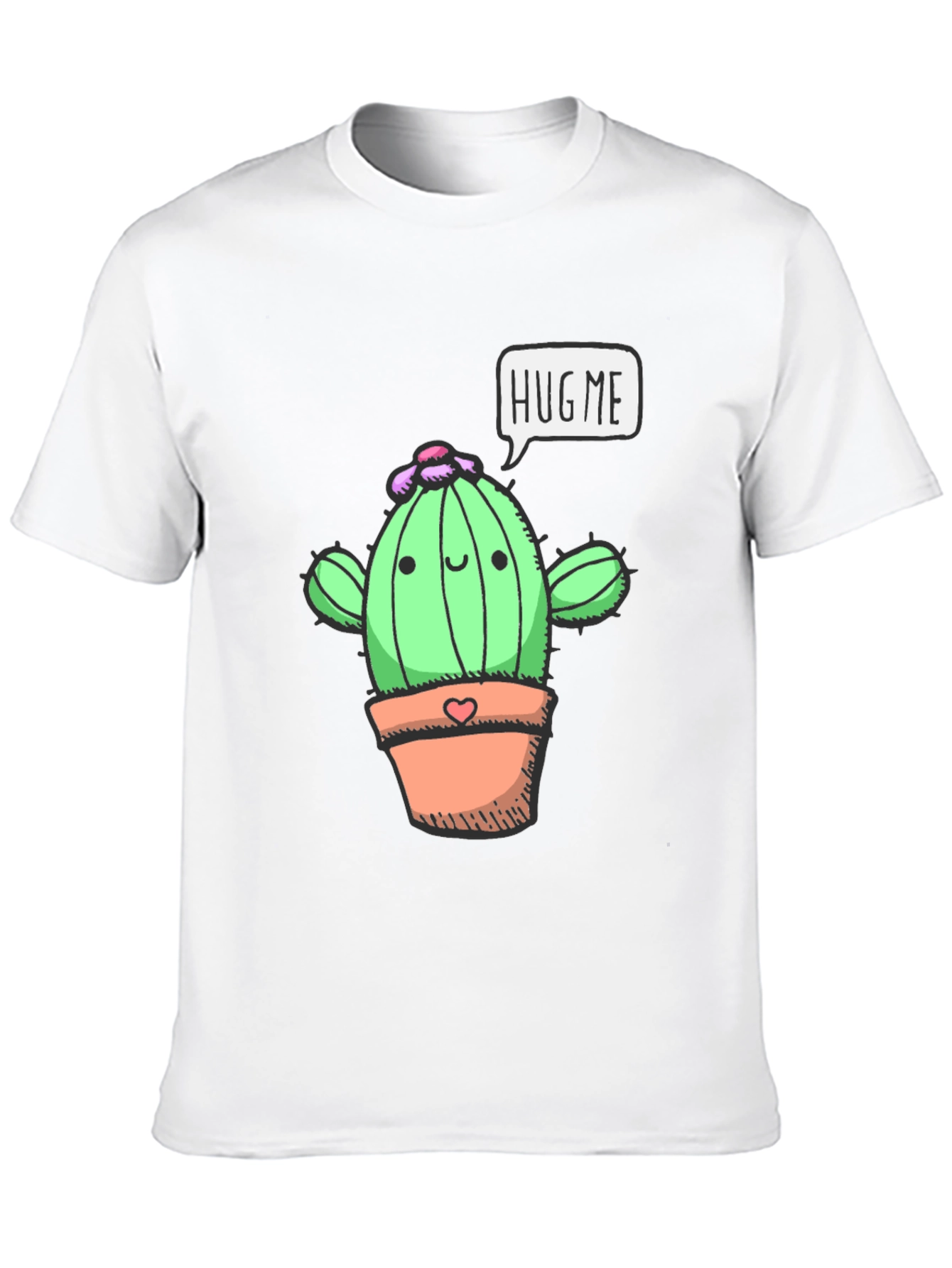 Hug Me Cactus T-Shirt - Cute & Comfy Tee