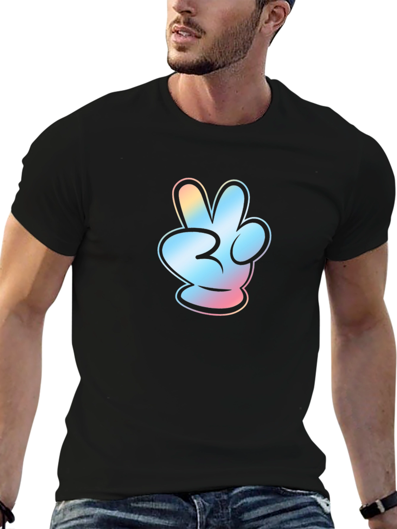 Peace Sign Hand Gesture T-Shirt