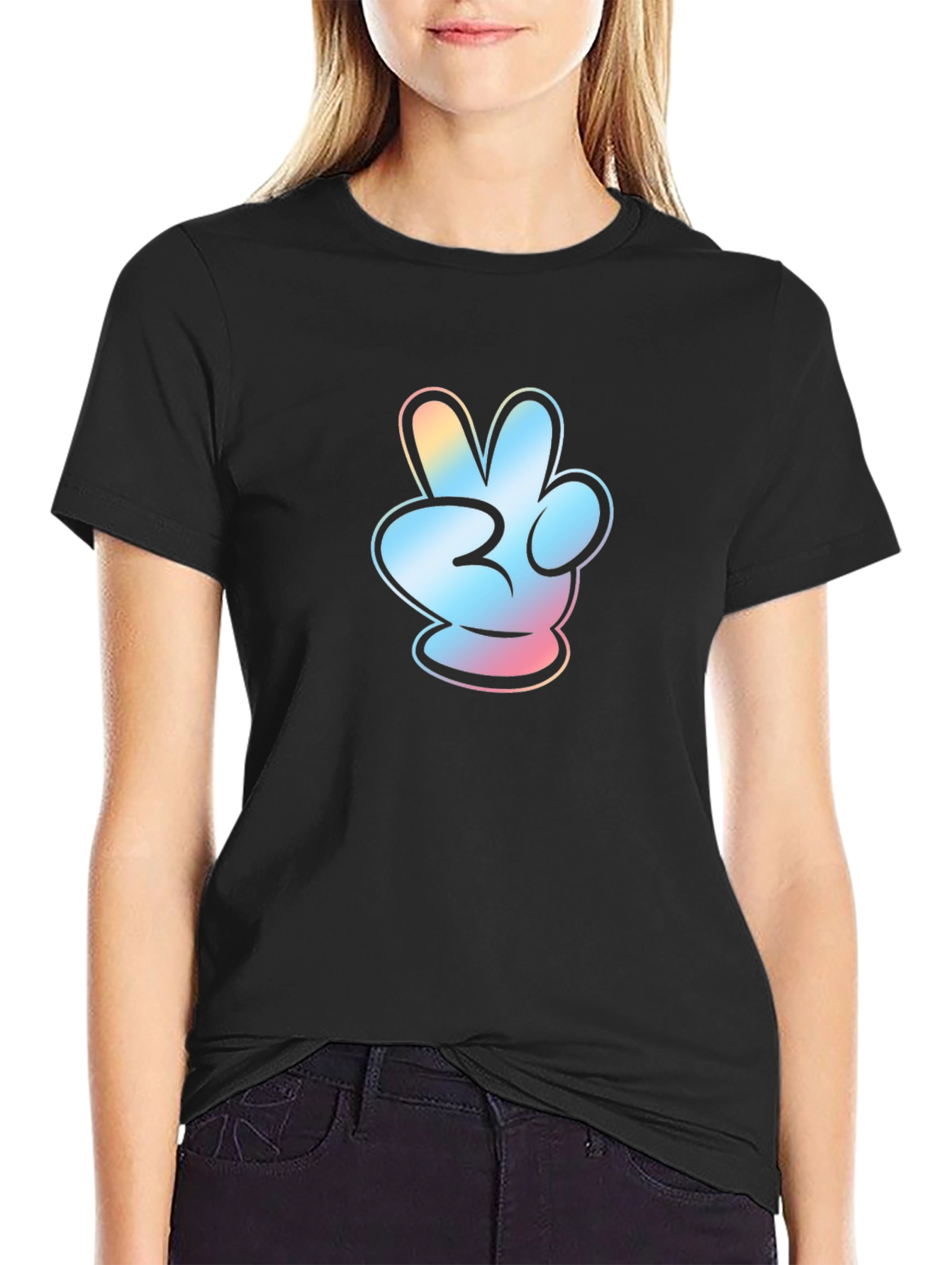 Peace Sign Hand Gesture T-Shirt