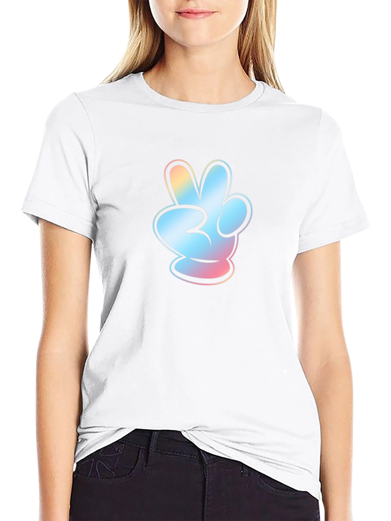 Peace Sign Hand Gesture T-Shirt