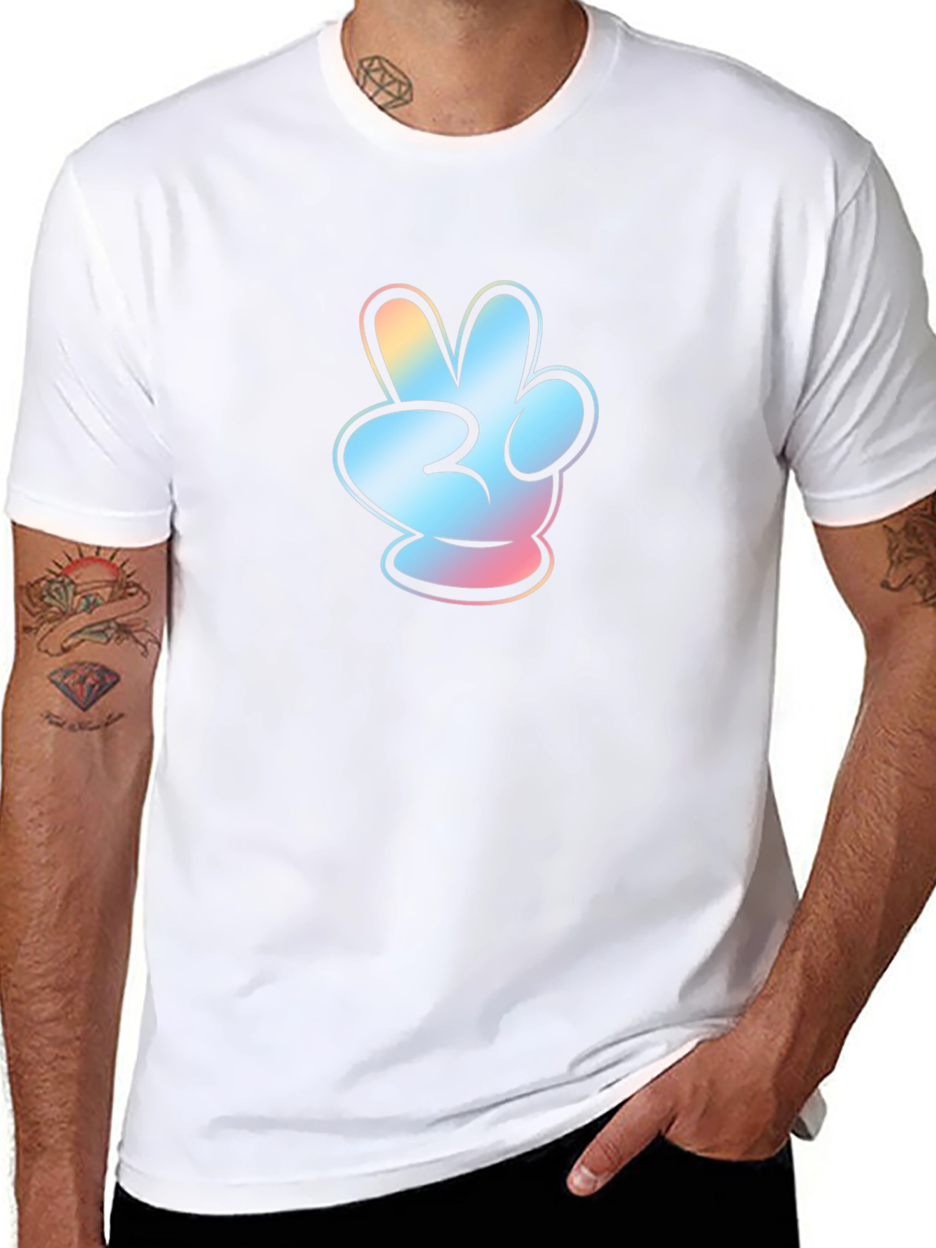 Peace Sign Hand Gesture T-Shirt
