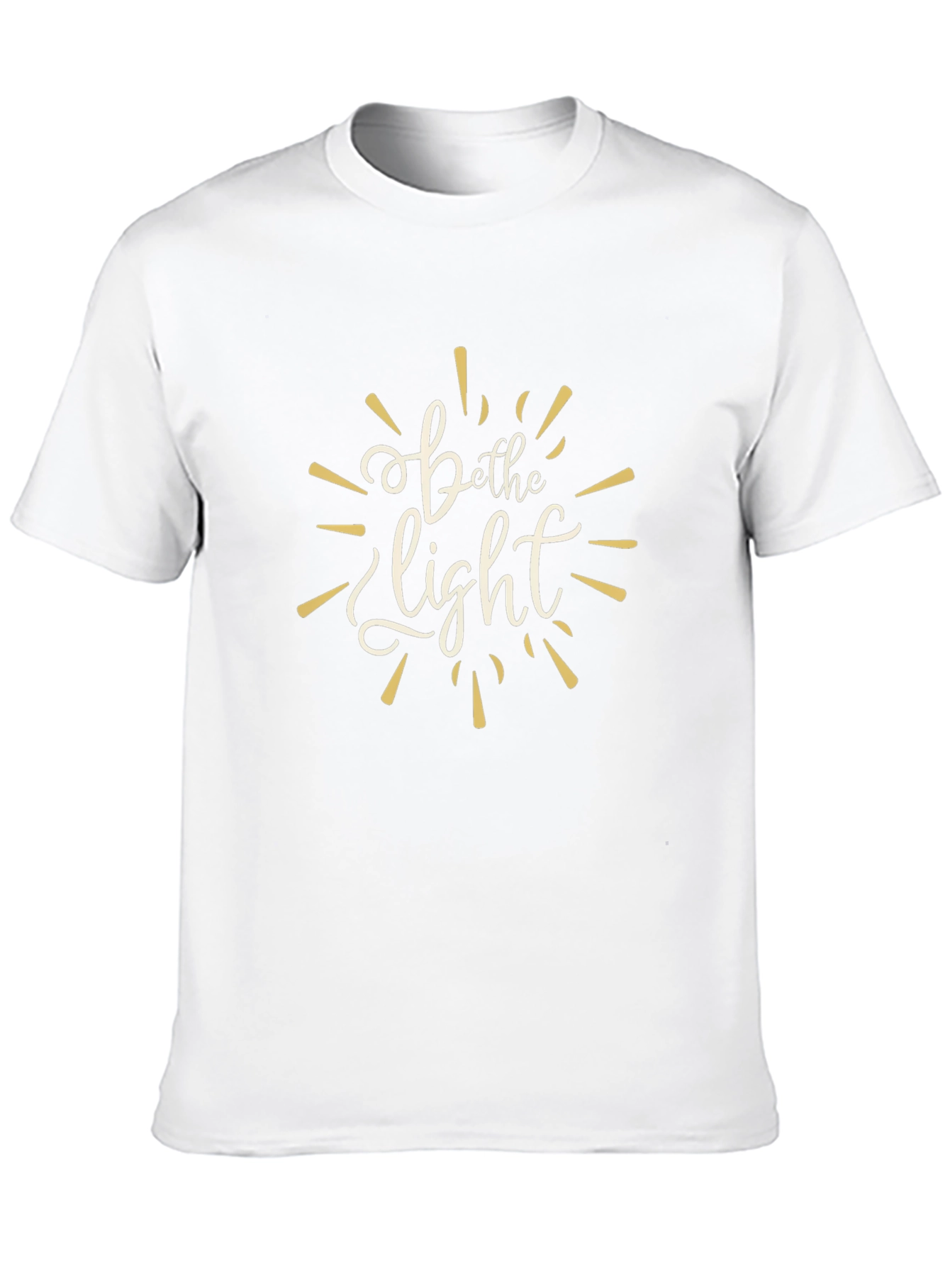 Be the Light Graphic Tee - Motivational Black T-Shirt