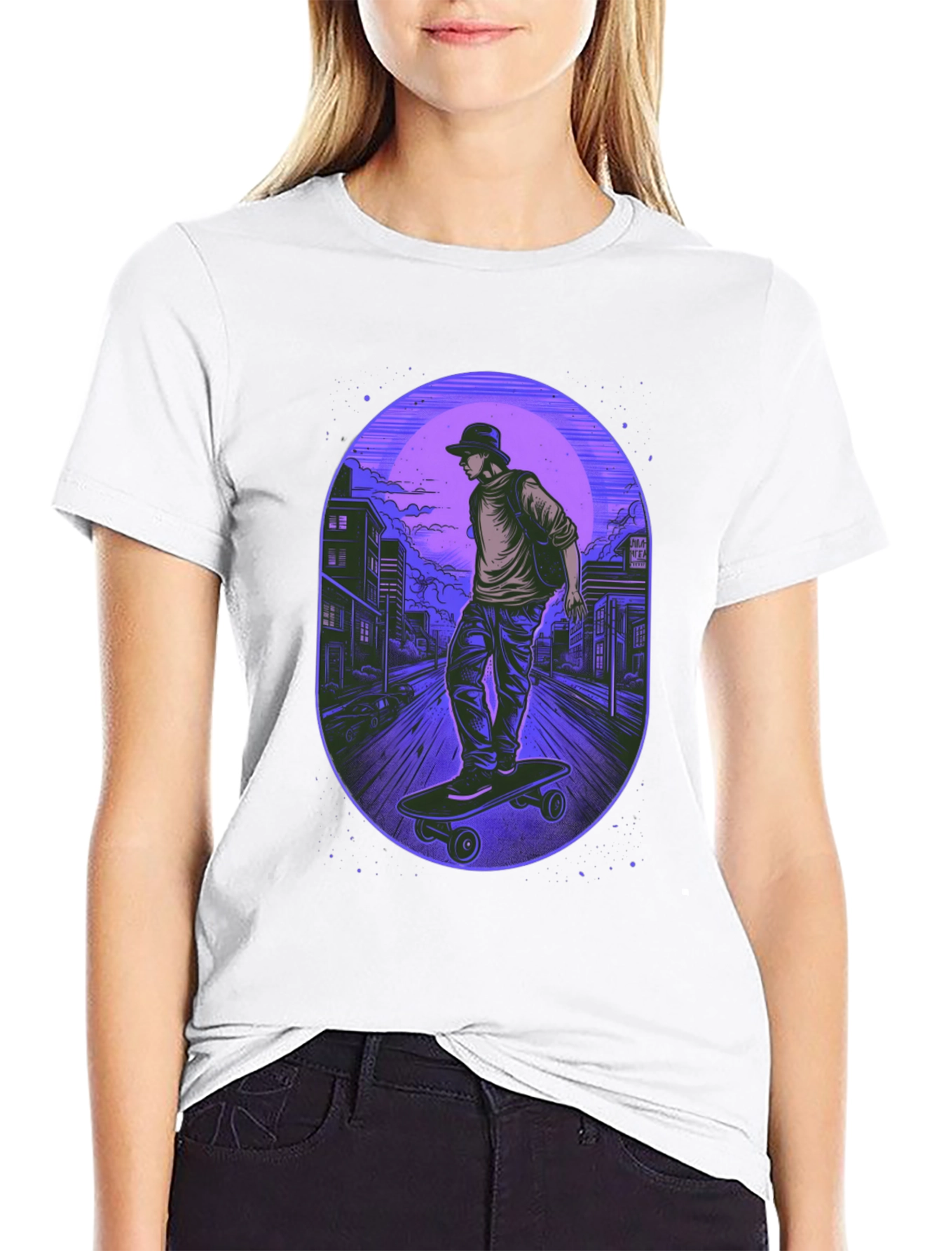 Skateboarder Graphic Tee - Urban Style