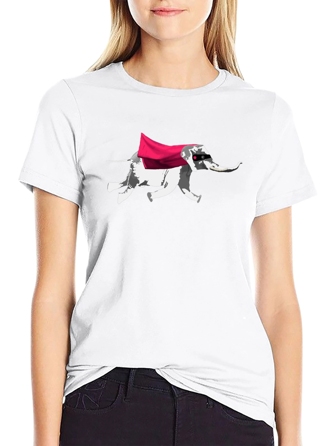 Super Elephant Graphic T-Shirt - Cool Animal Tee