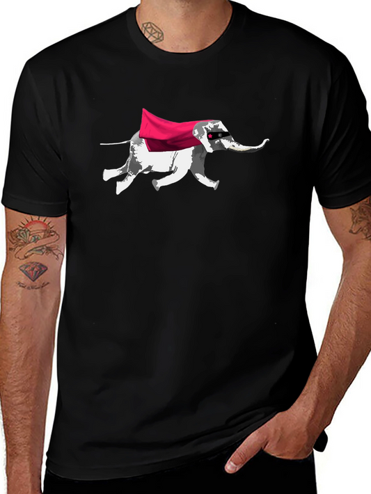 Super Elephant Graphic T-Shirt - Cool Animal Tee