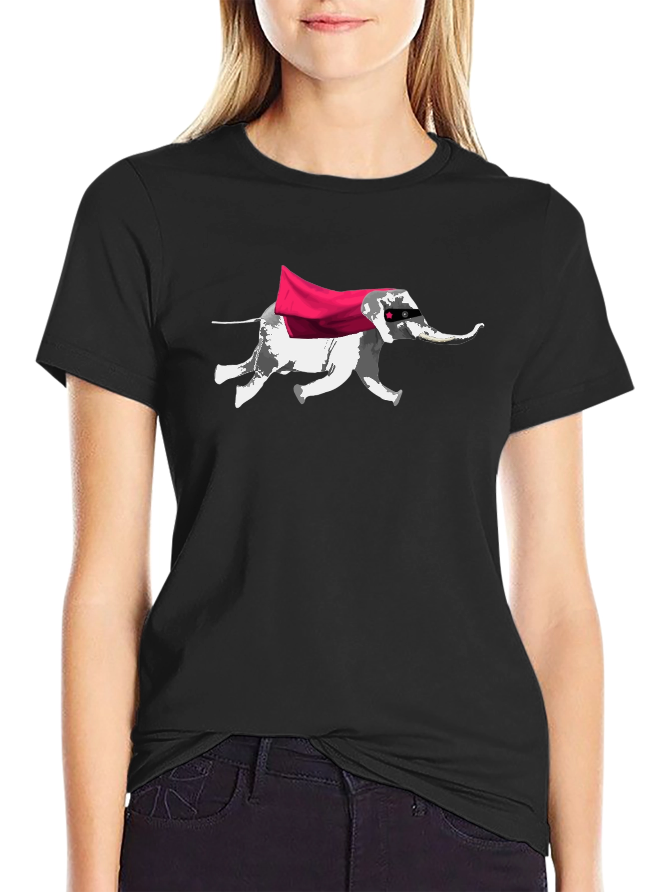 Super Elephant Graphic T-Shirt - Cool Animal Tee