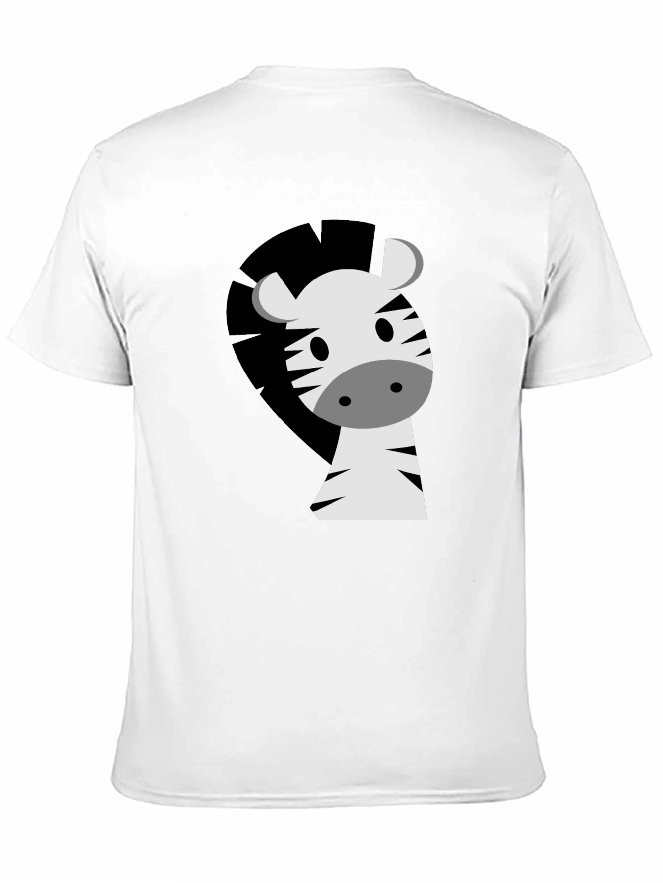 Zebra Graphic Tee - Cute Cartoon Animal T-Shirt