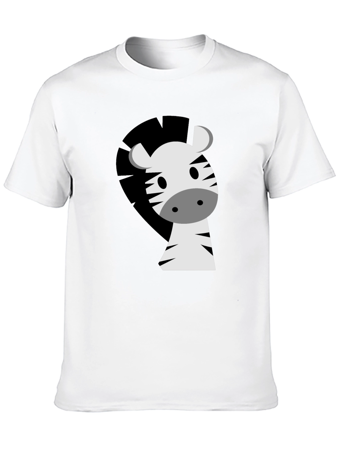 Zebra Graphic Tee - Cute Cartoon Animal T-Shirt
