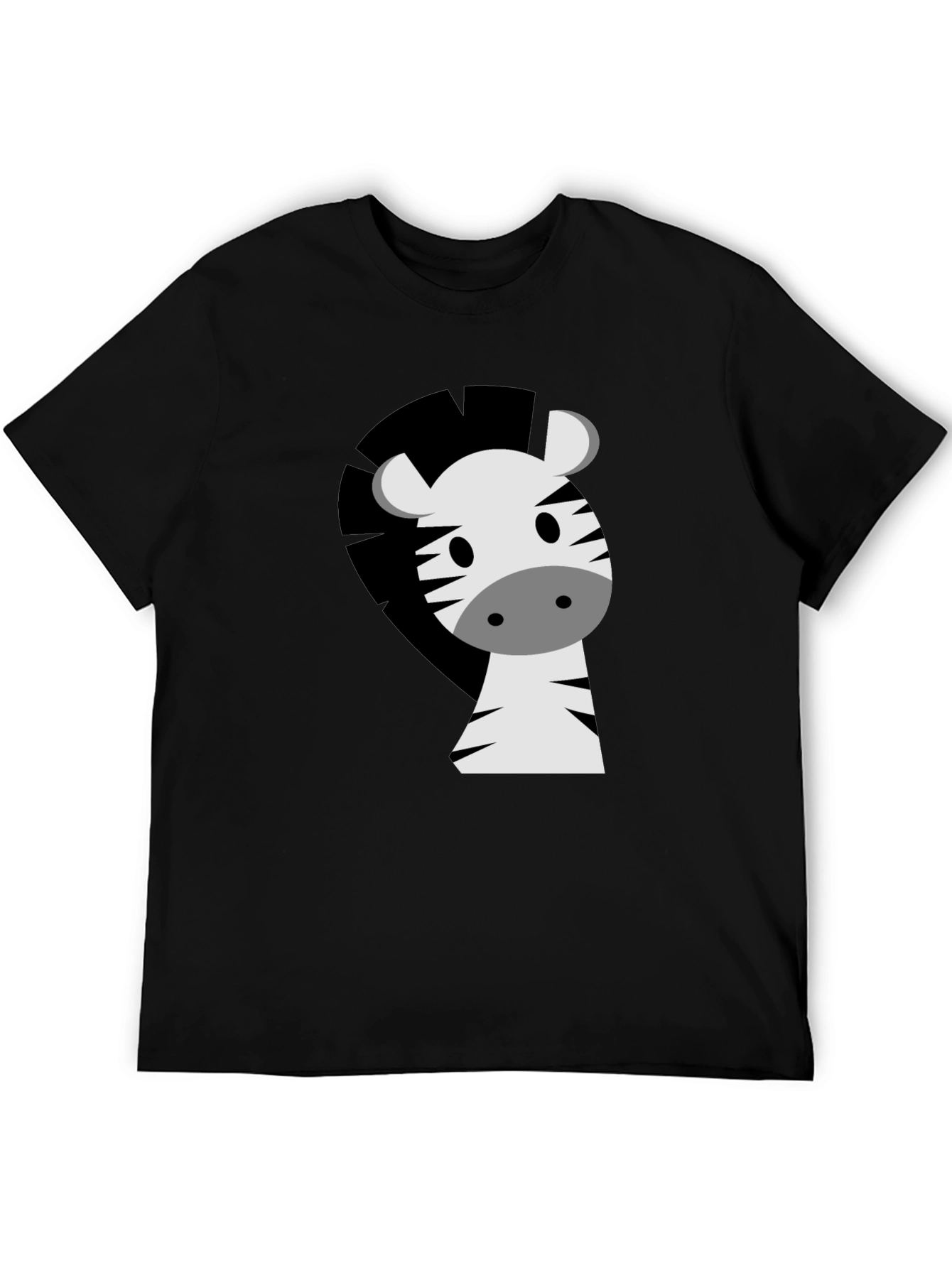 Zebra Graphic Tee - Cute Cartoon Animal T-Shirt
