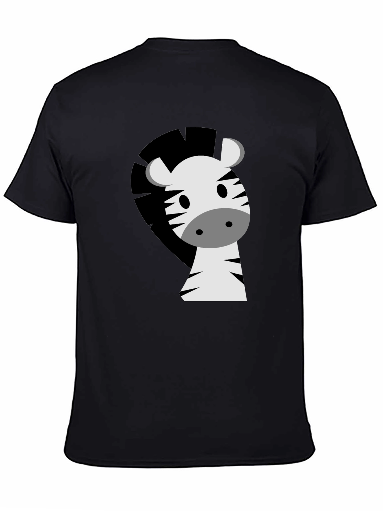 Zebra Graphic Tee - Cute Cartoon Animal T-Shirt
