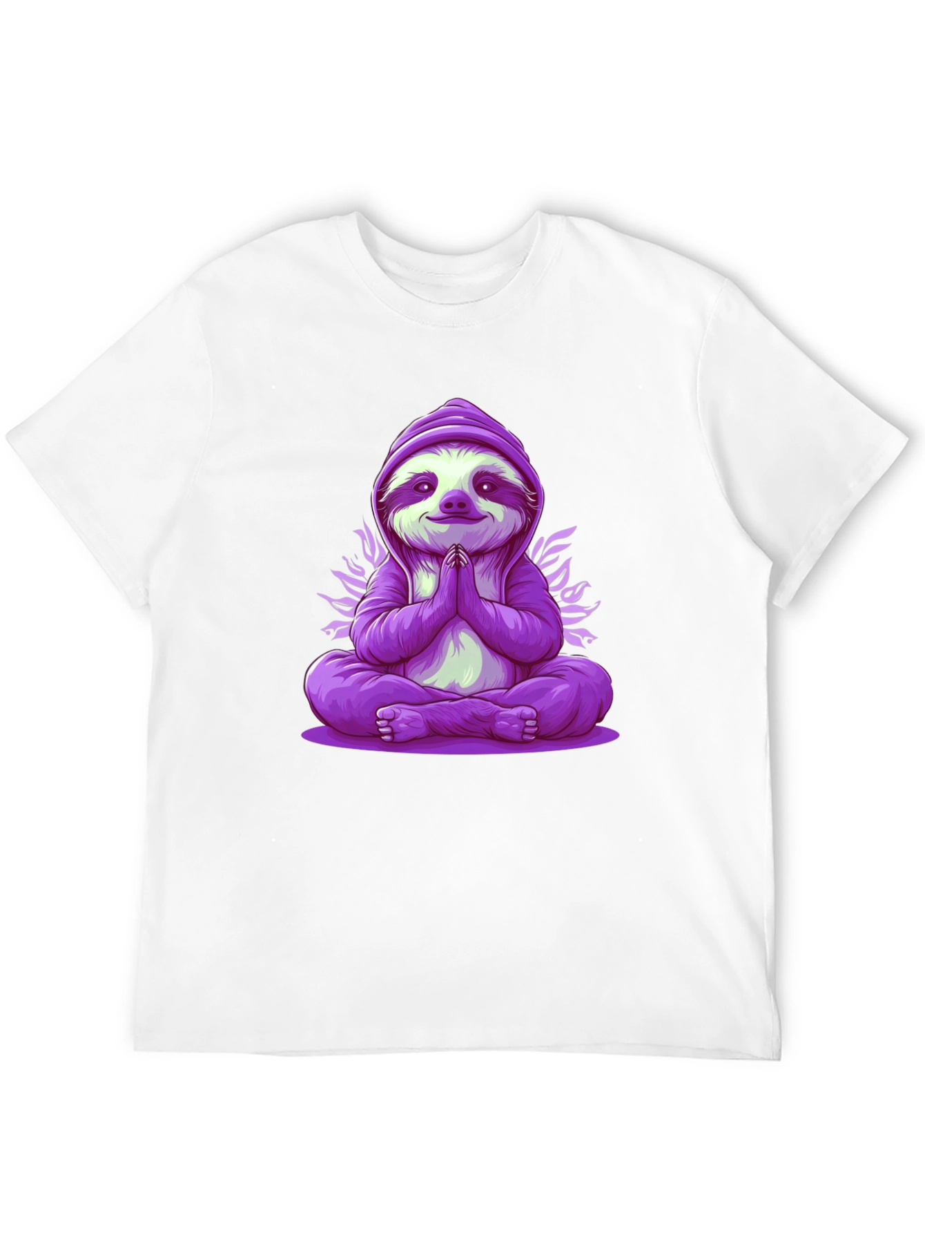 Meditating Sloth Graphic Tee - Relaxed Fit