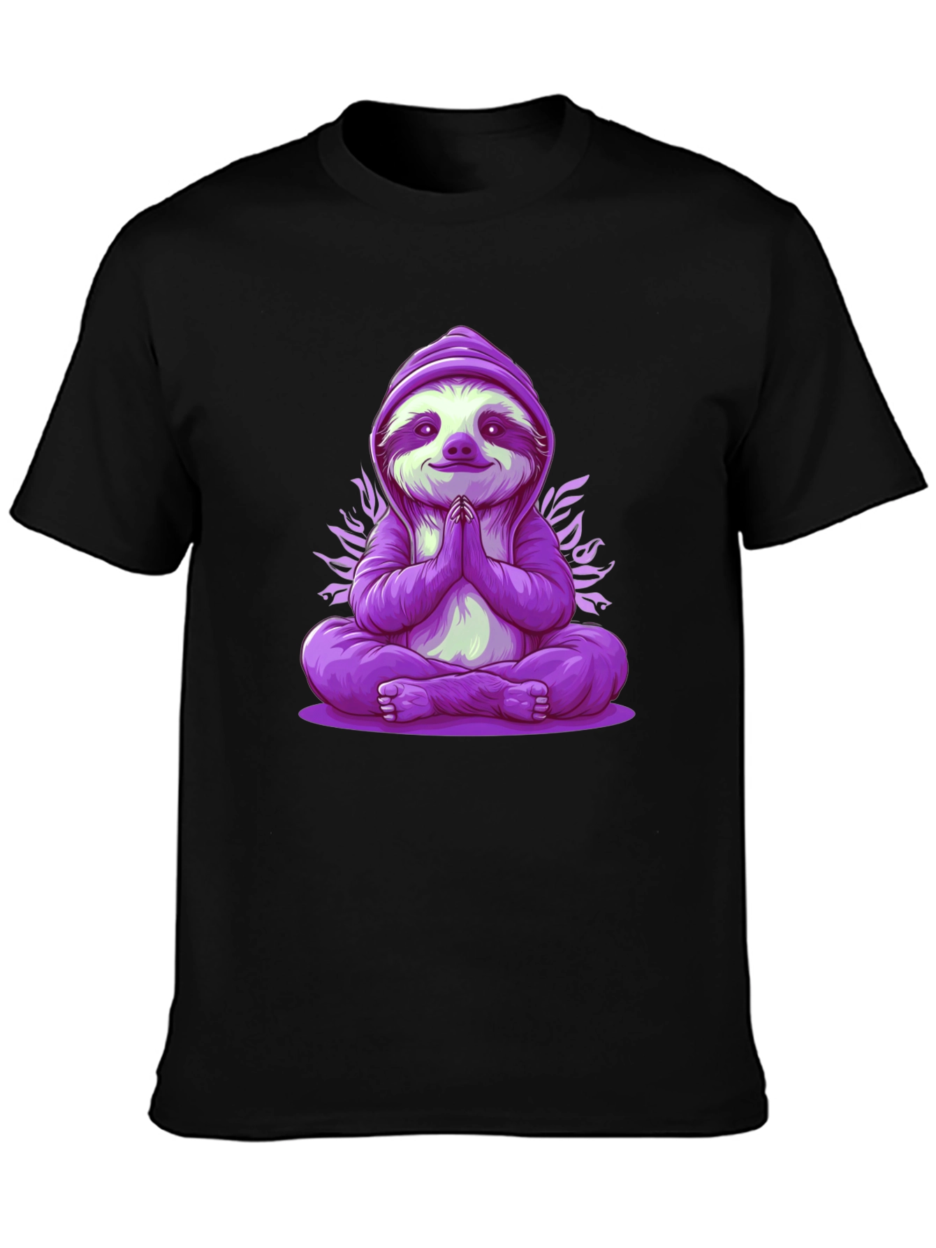 Meditating Sloth Graphic Tee - Relaxed Fit