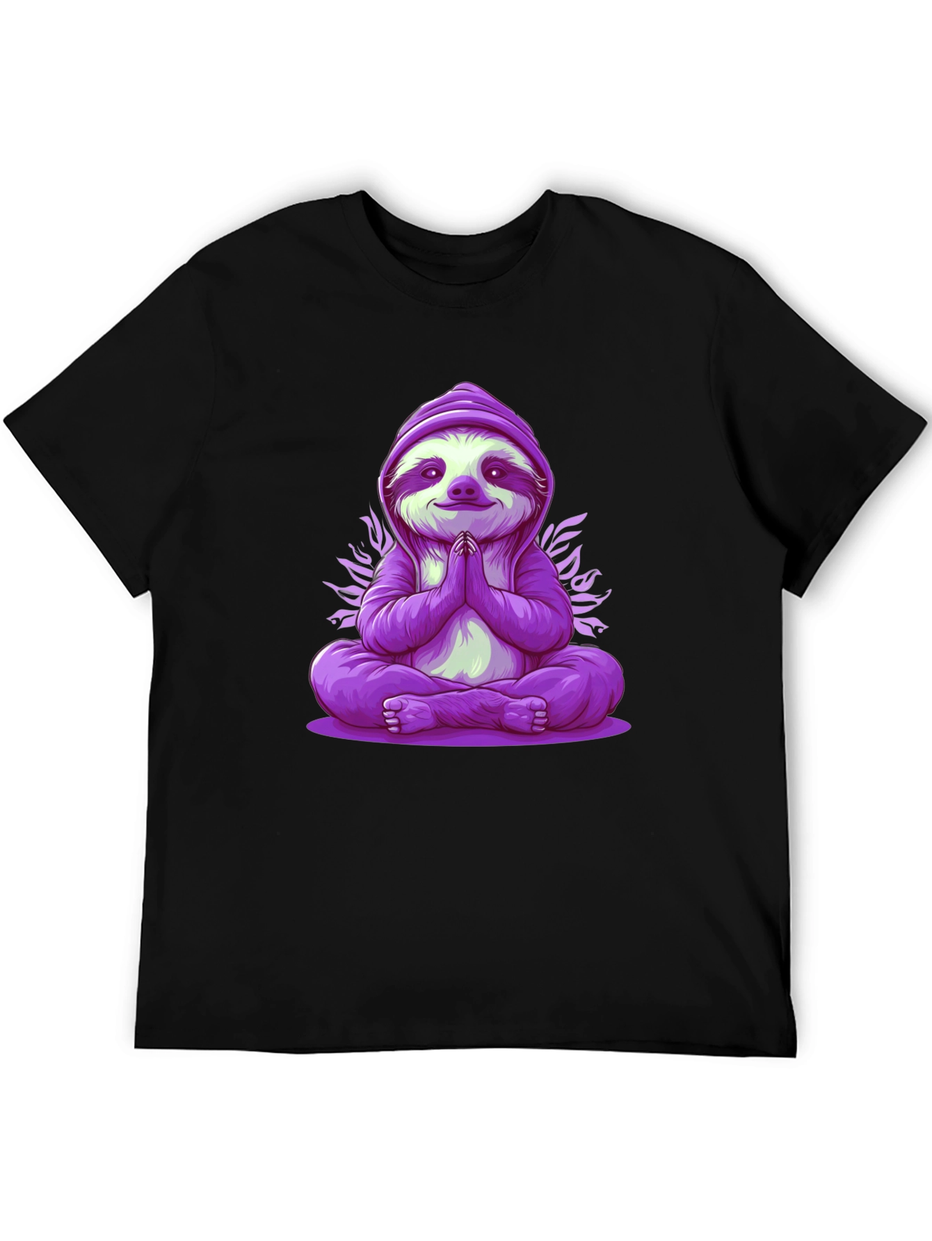 Meditating Sloth Graphic Tee - Relaxed Fit