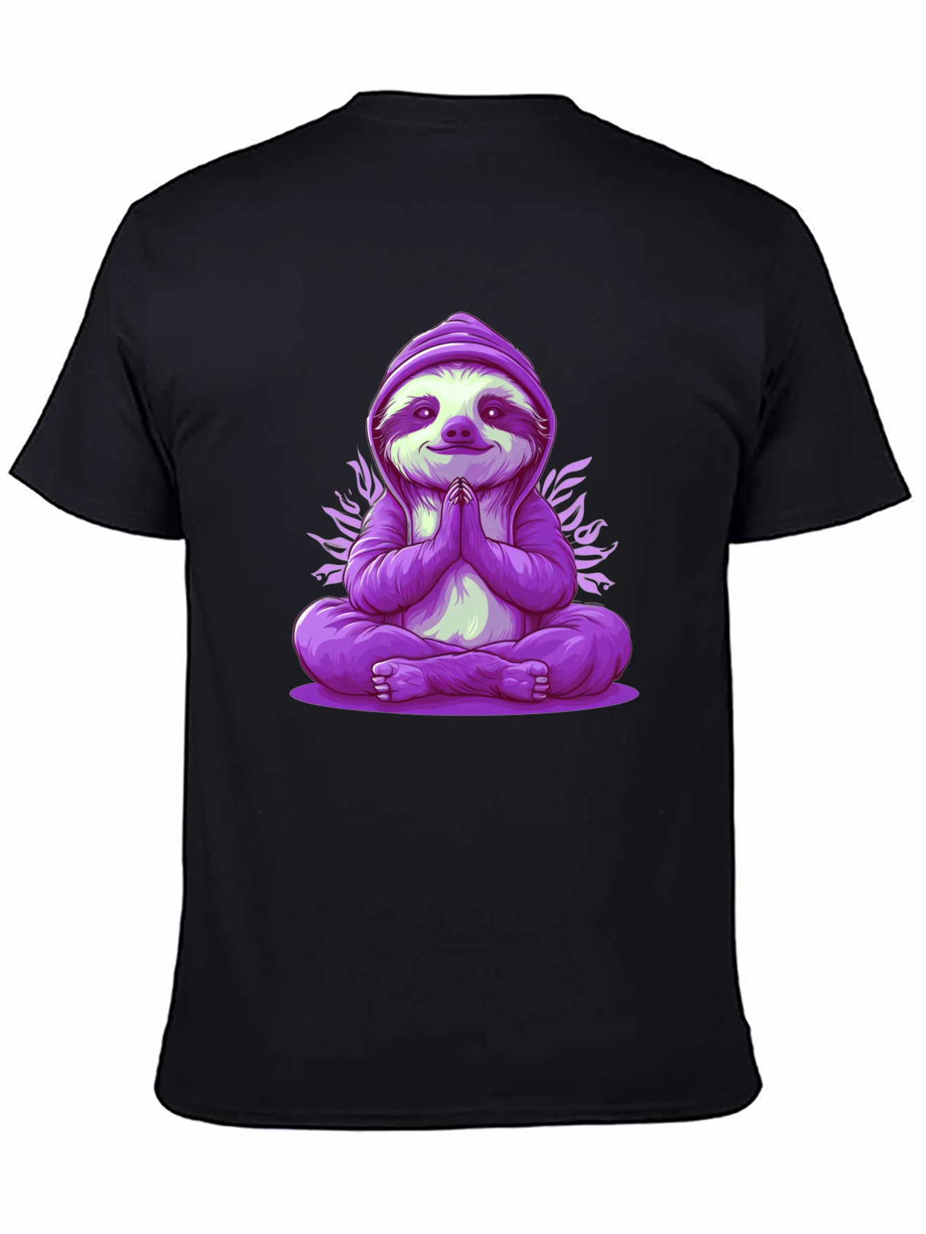 Meditating Sloth Graphic Tee - Relaxed Fit