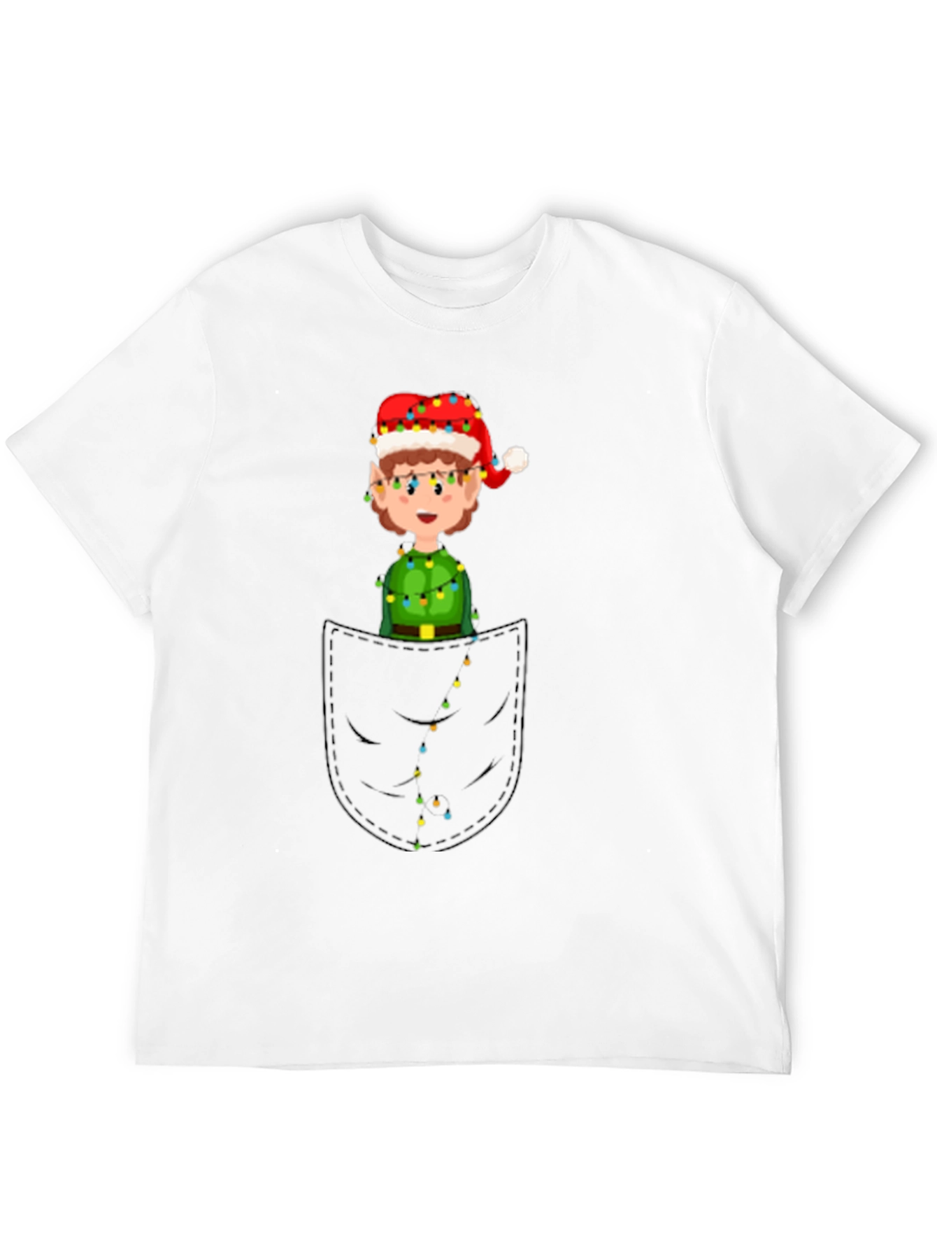 Elf in Pocket Graphic Tee - Holiday Fun