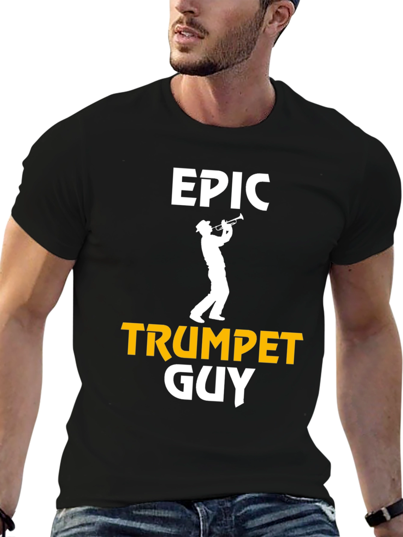 Epic Trumpet Guy T-Shirt - Musician Novelty Tee