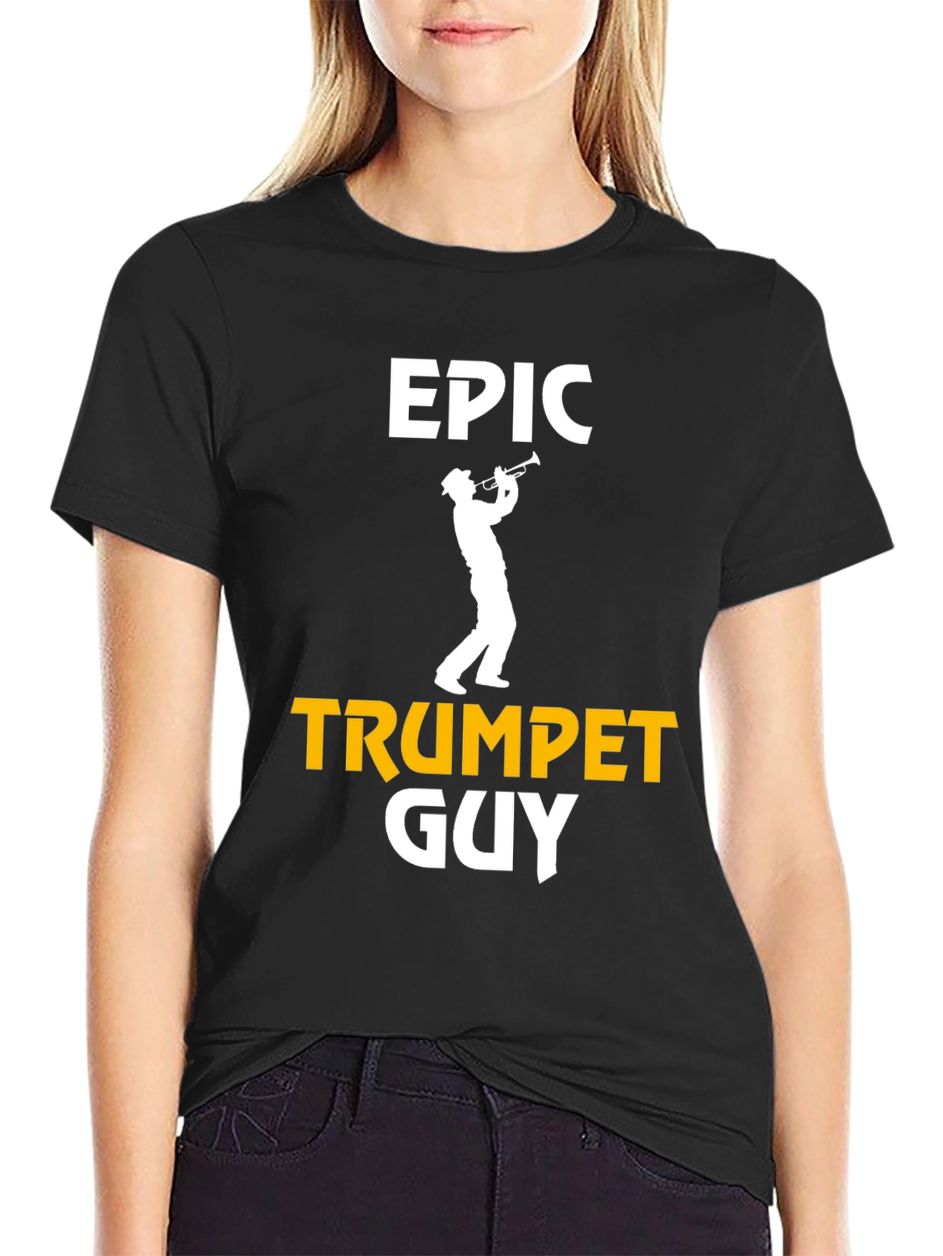 Epic Trumpet Guy T-Shirt - Musician Novelty Tee
