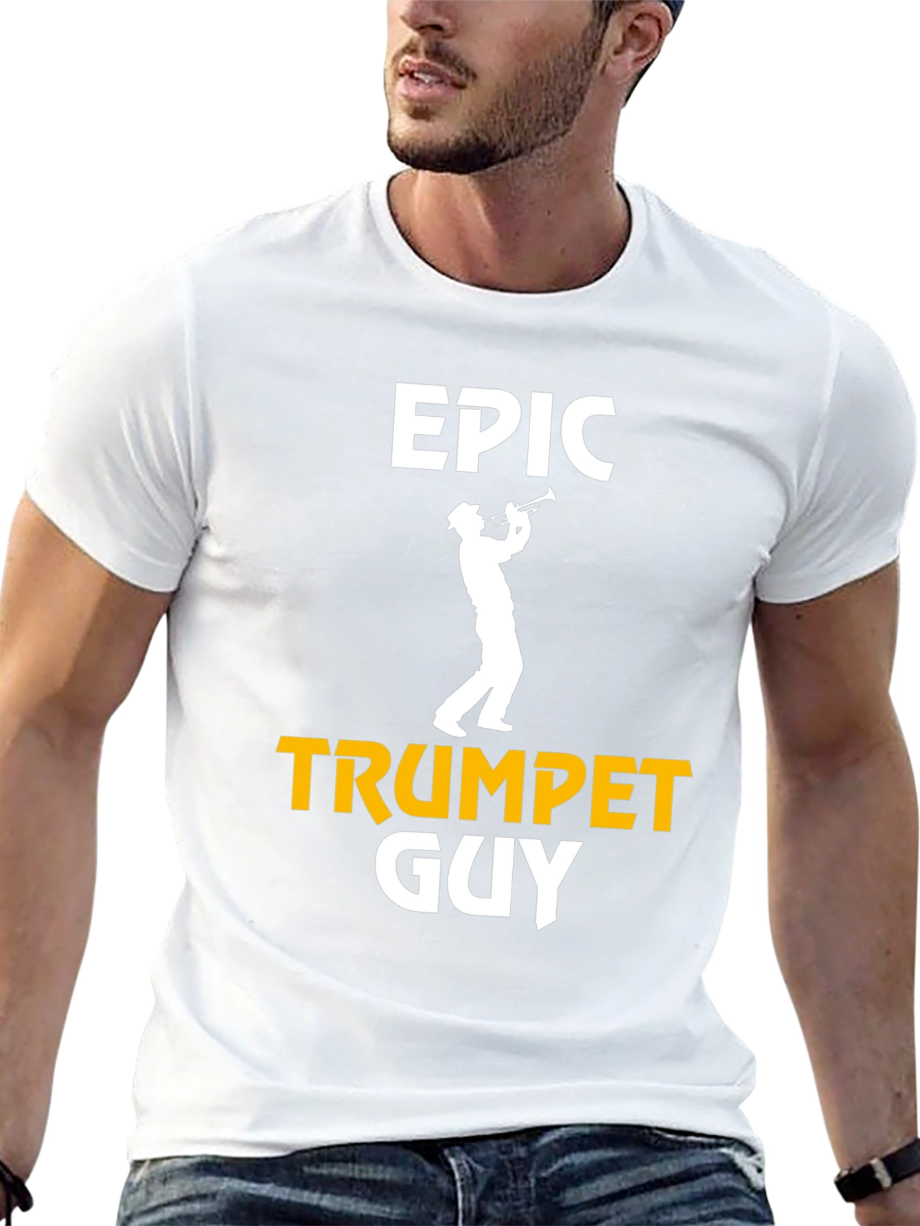 Epic Trumpet Guy T-Shirt - Musician Novelty Tee