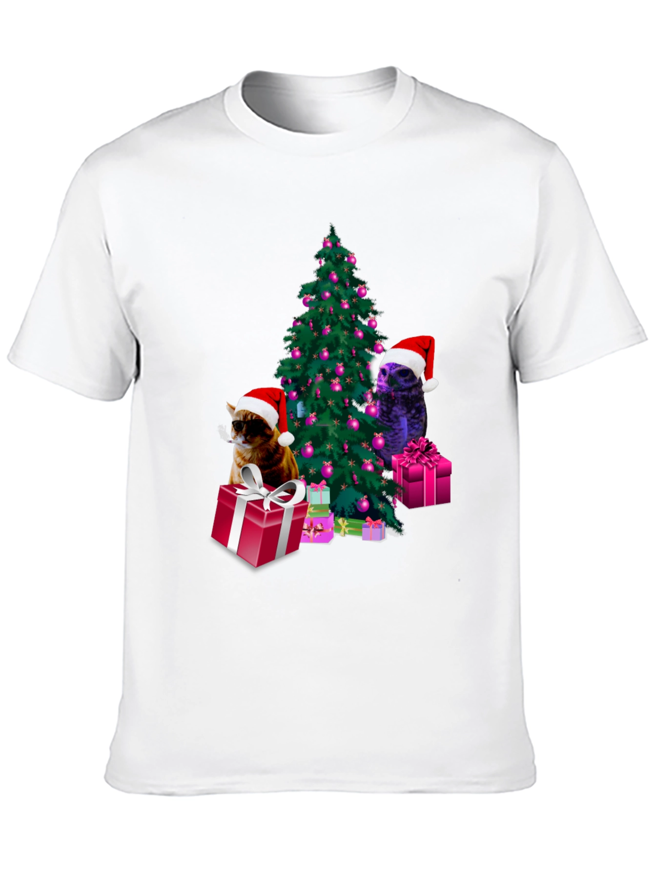 Festive Christmas Cats T-Shirt
