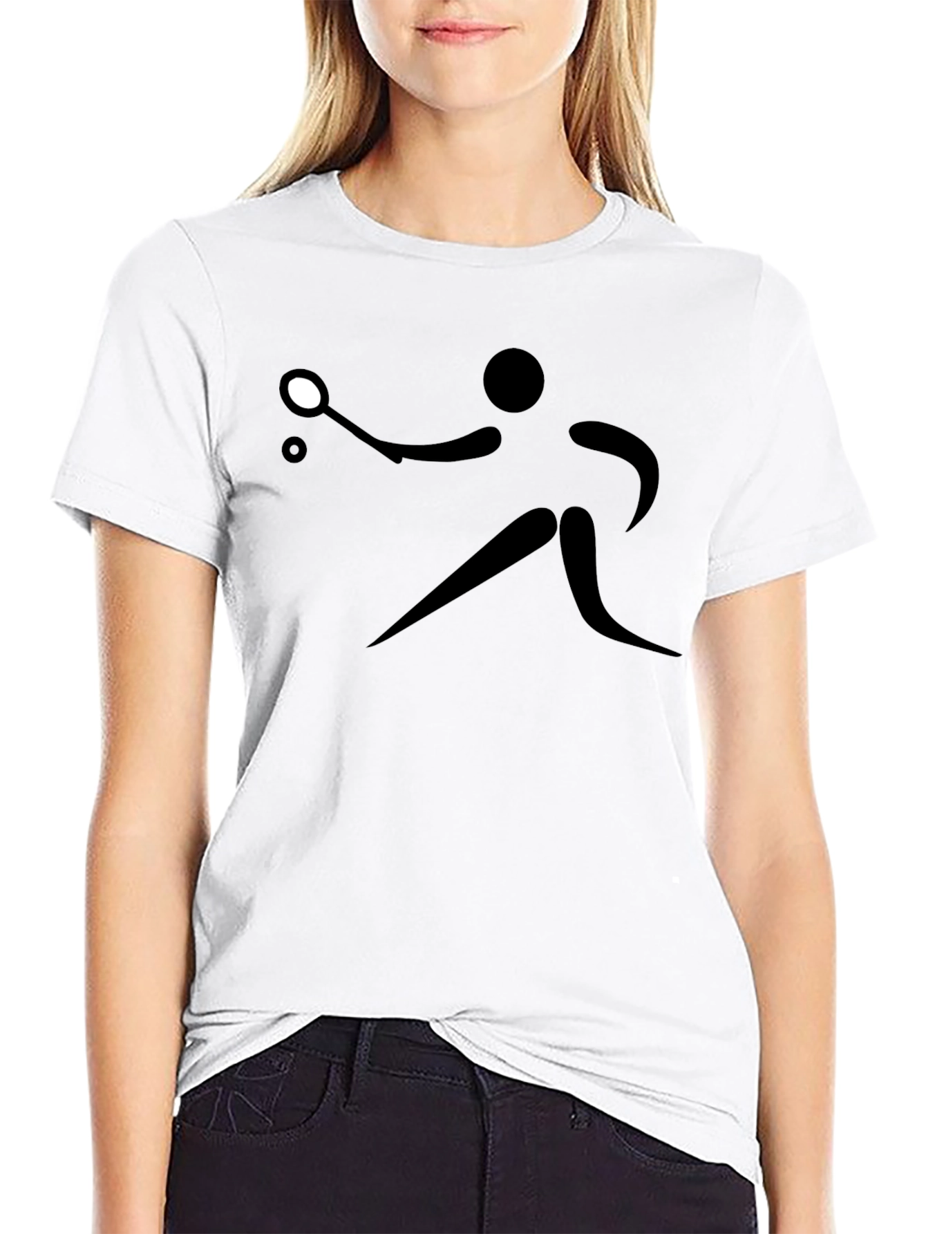 Black Table Tennis T-Shirt
