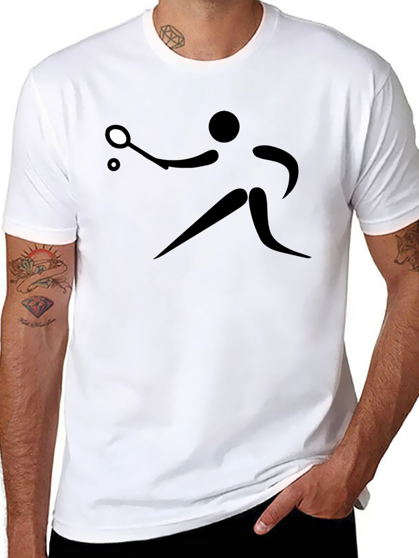 Black Table Tennis T-Shirt