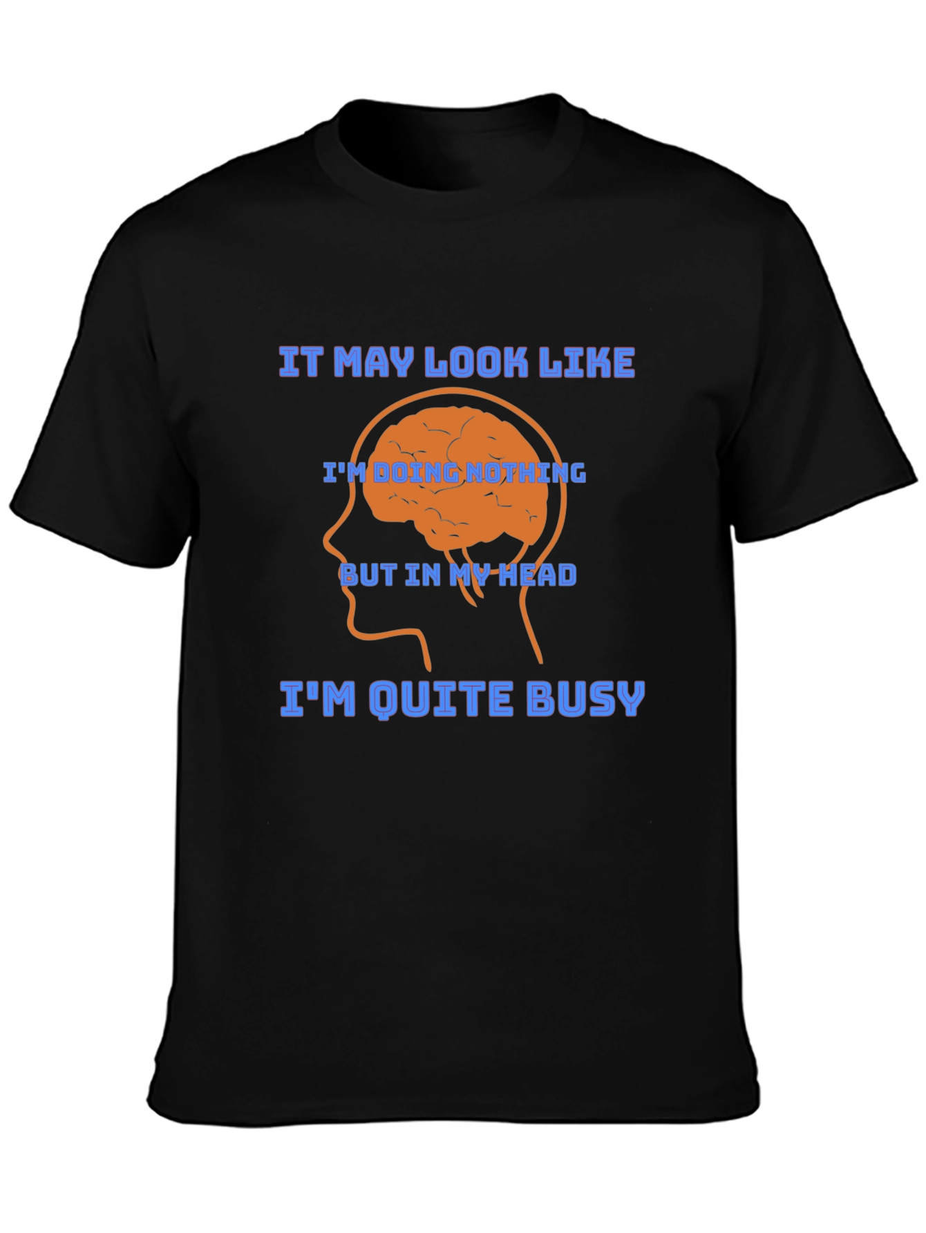 Brainy Thoughtful Funny Graphic T-Shirt