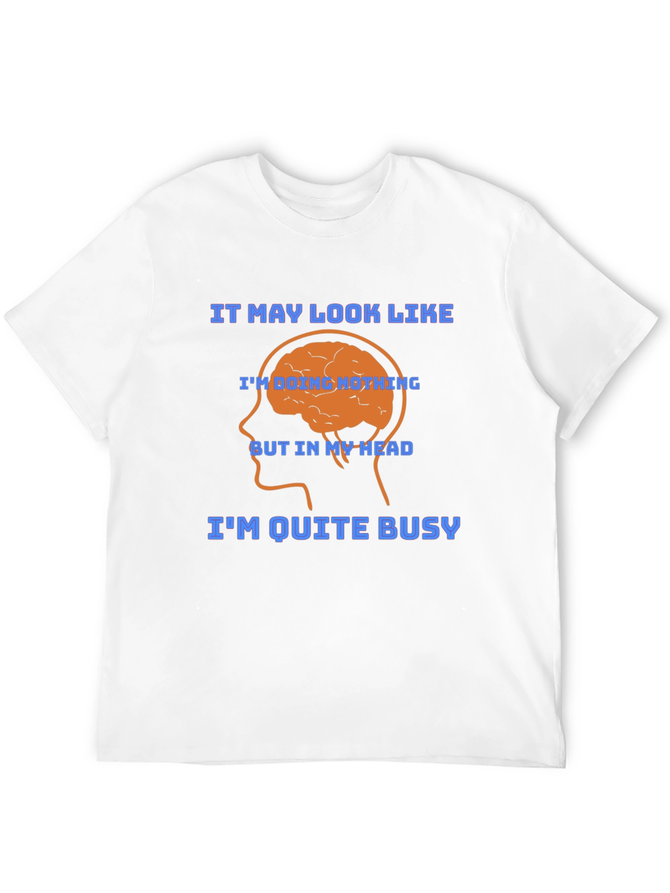 Brainy Thoughtful Funny Graphic T-Shirt
