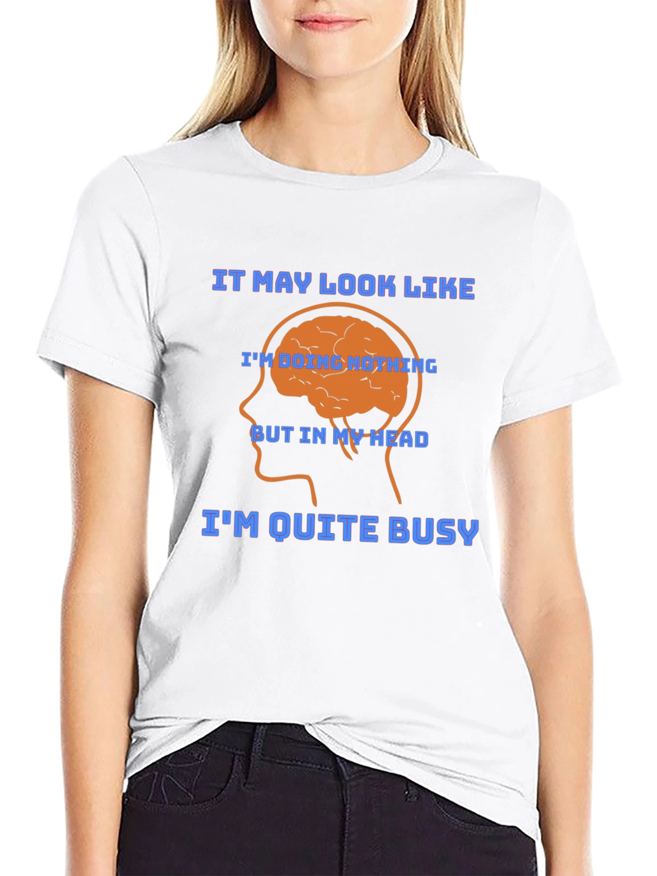 Brainy Thoughtful Funny Graphic T-Shirt