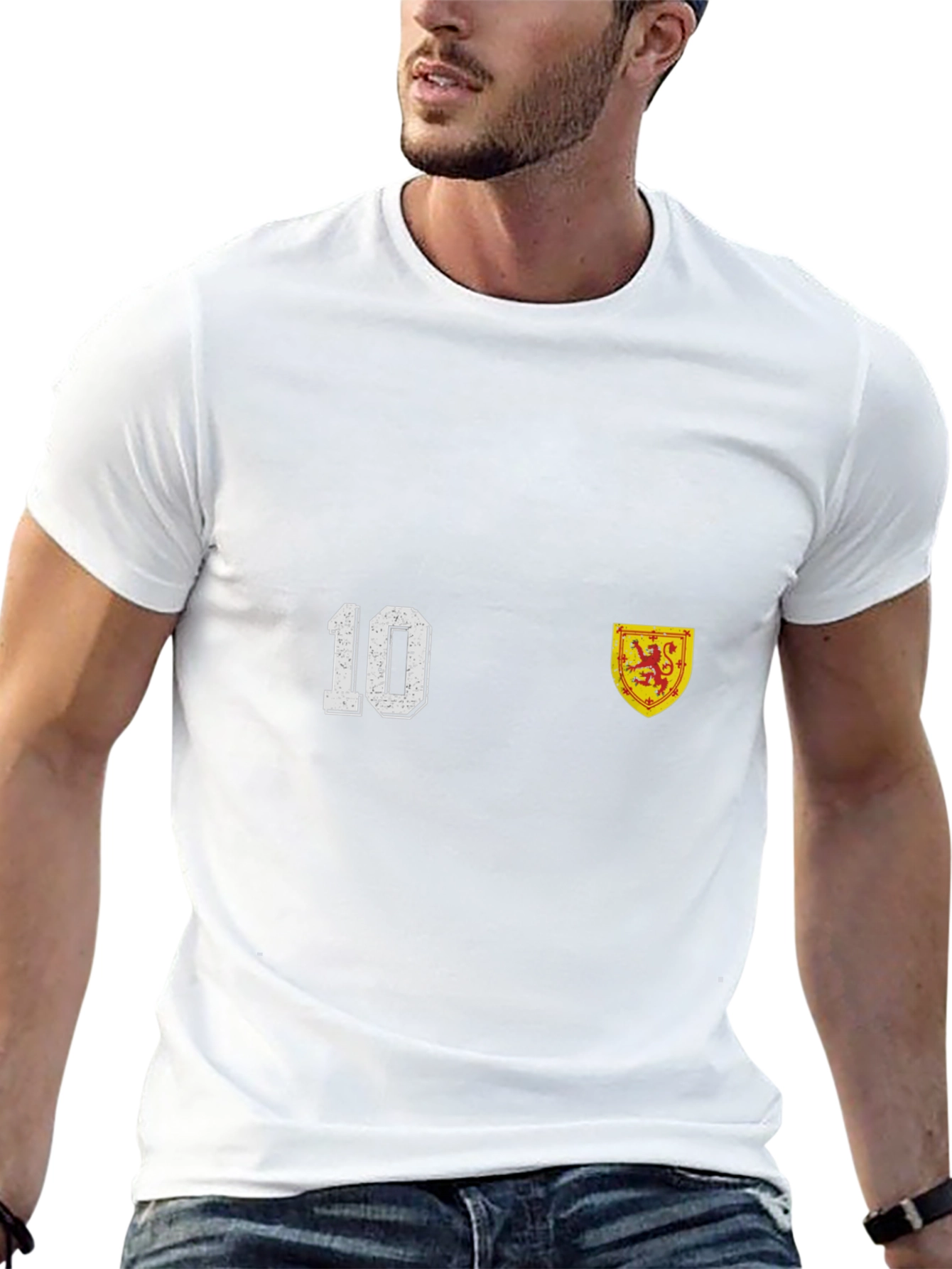 Scotland Football Jersey T-Shirt Number 10