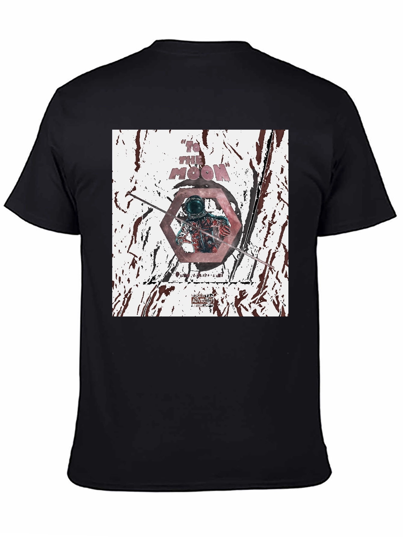 To The Moon Graphic Tee - Black