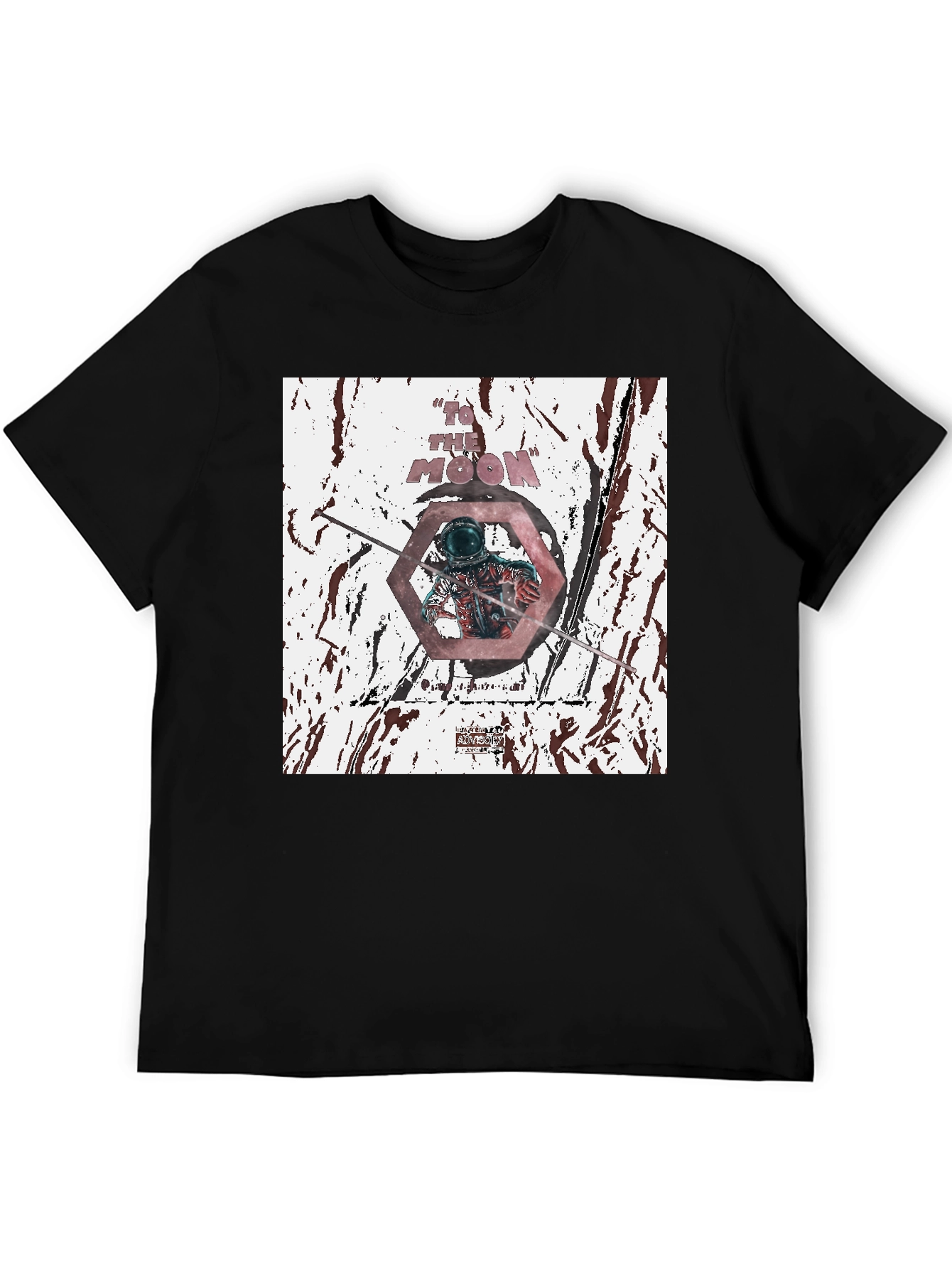 To The Moon Graphic Tee - Black