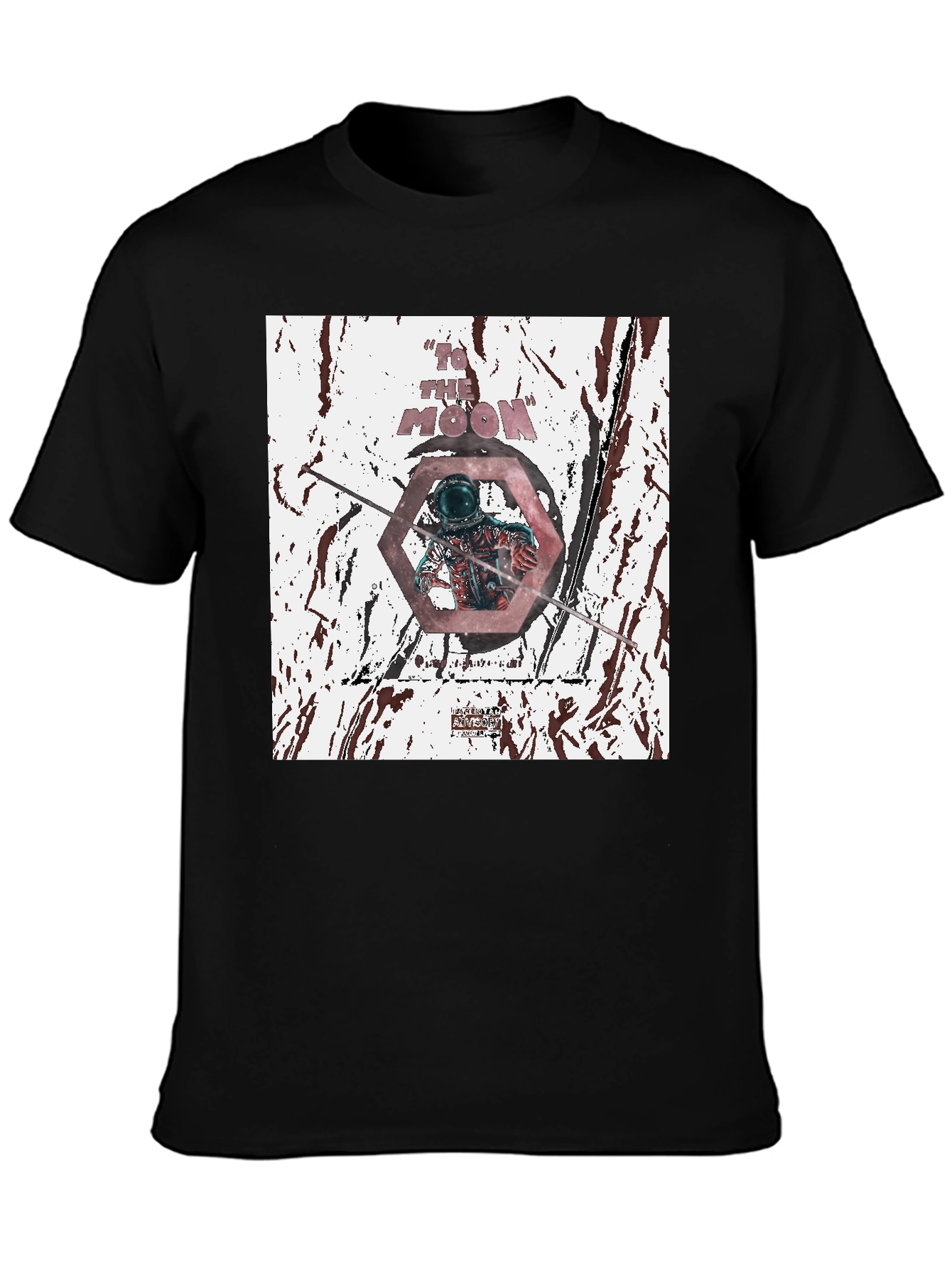To The Moon Graphic Tee - Black