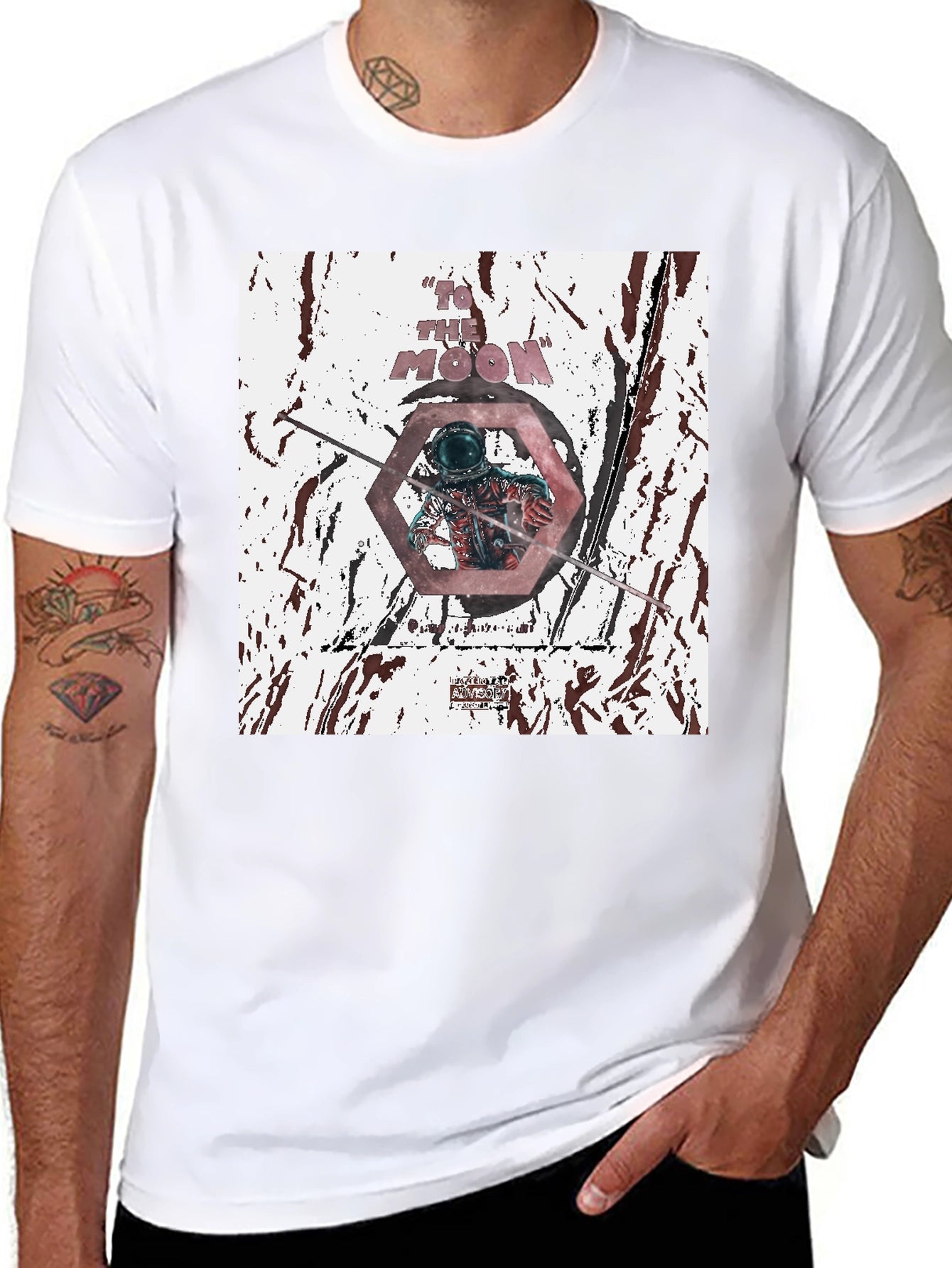 To The Moon Graphic Tee - Black
