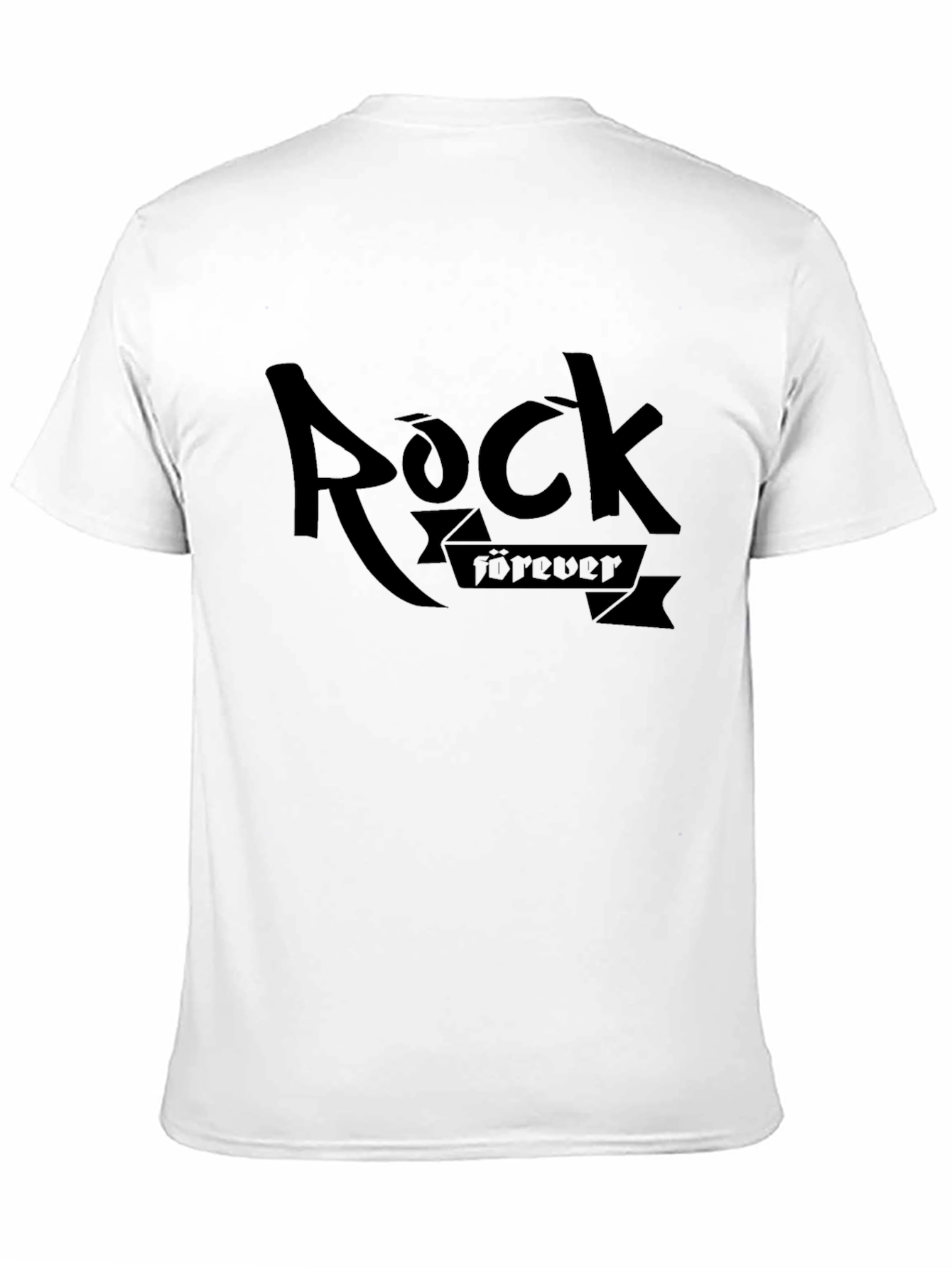 Rock Forever Black Graphic T-Shirt