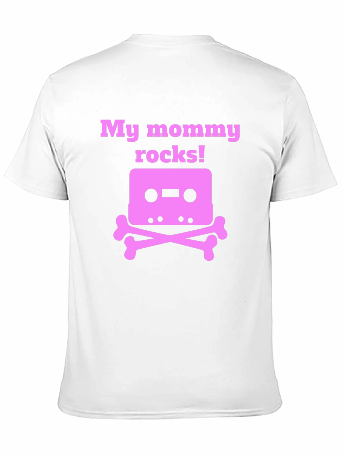 My Mommy Rocks T-Shirt - Cassette Skull Design