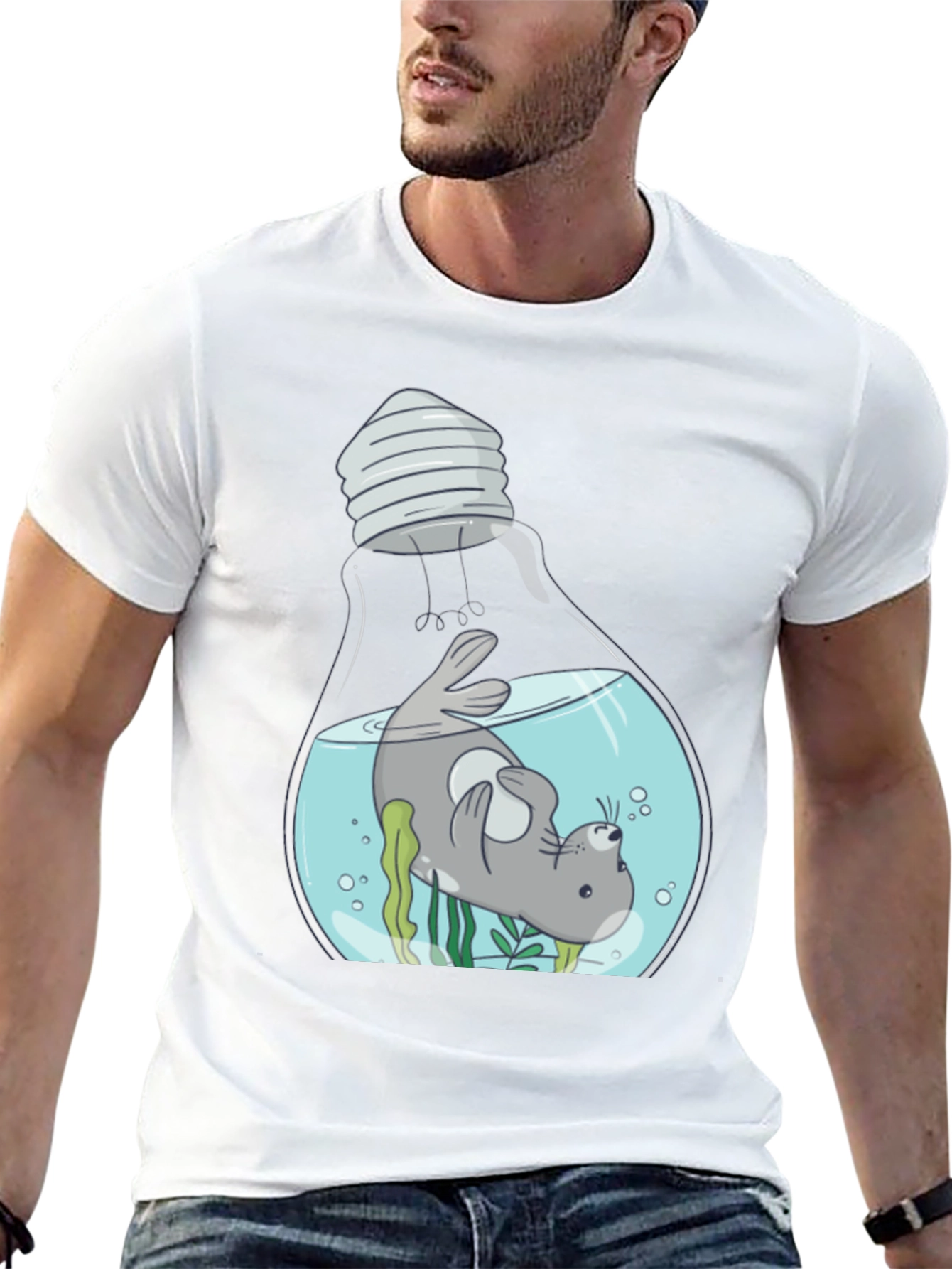 Seal Light Bulb Graphic Tee
