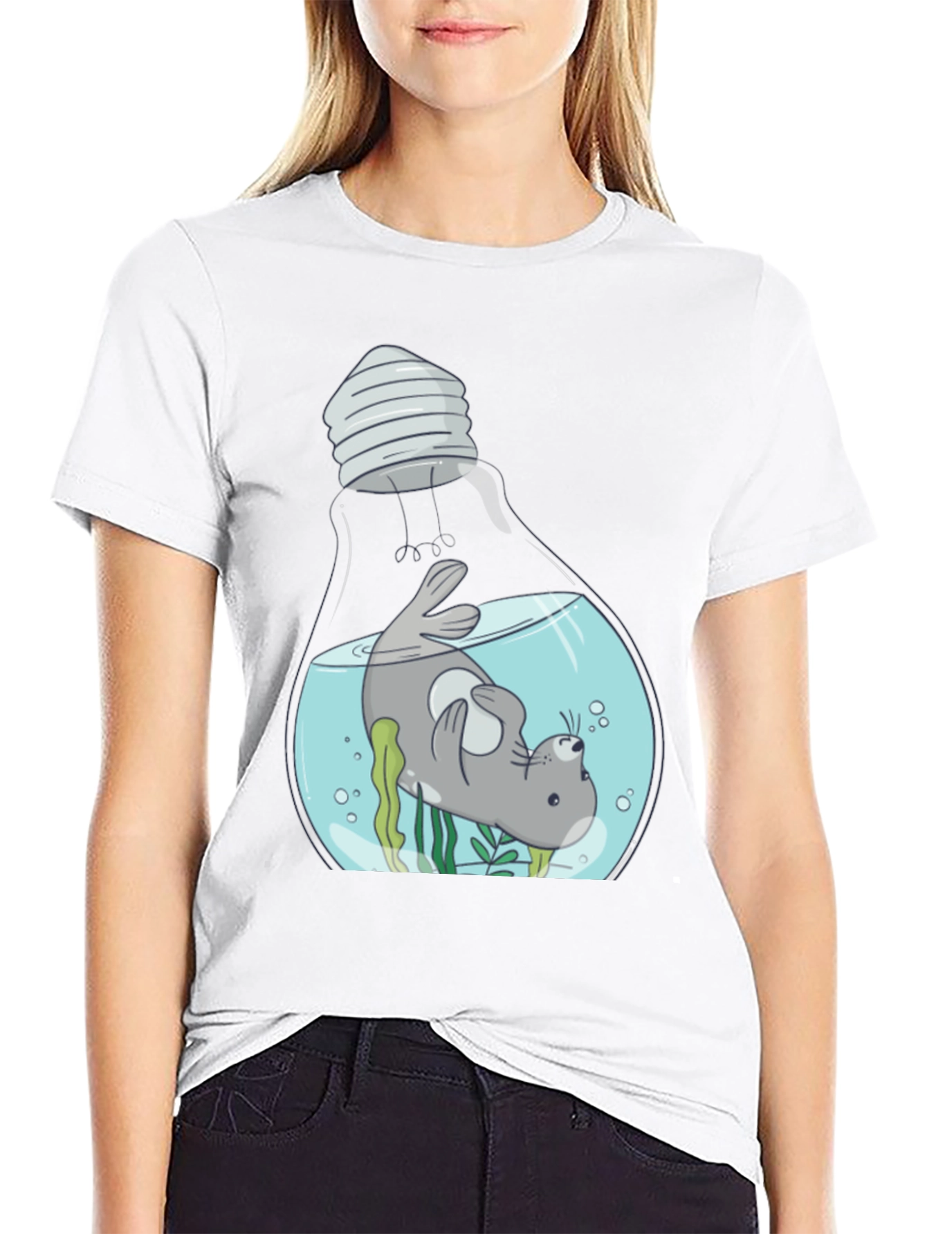 Seal Light Bulb Graphic Tee