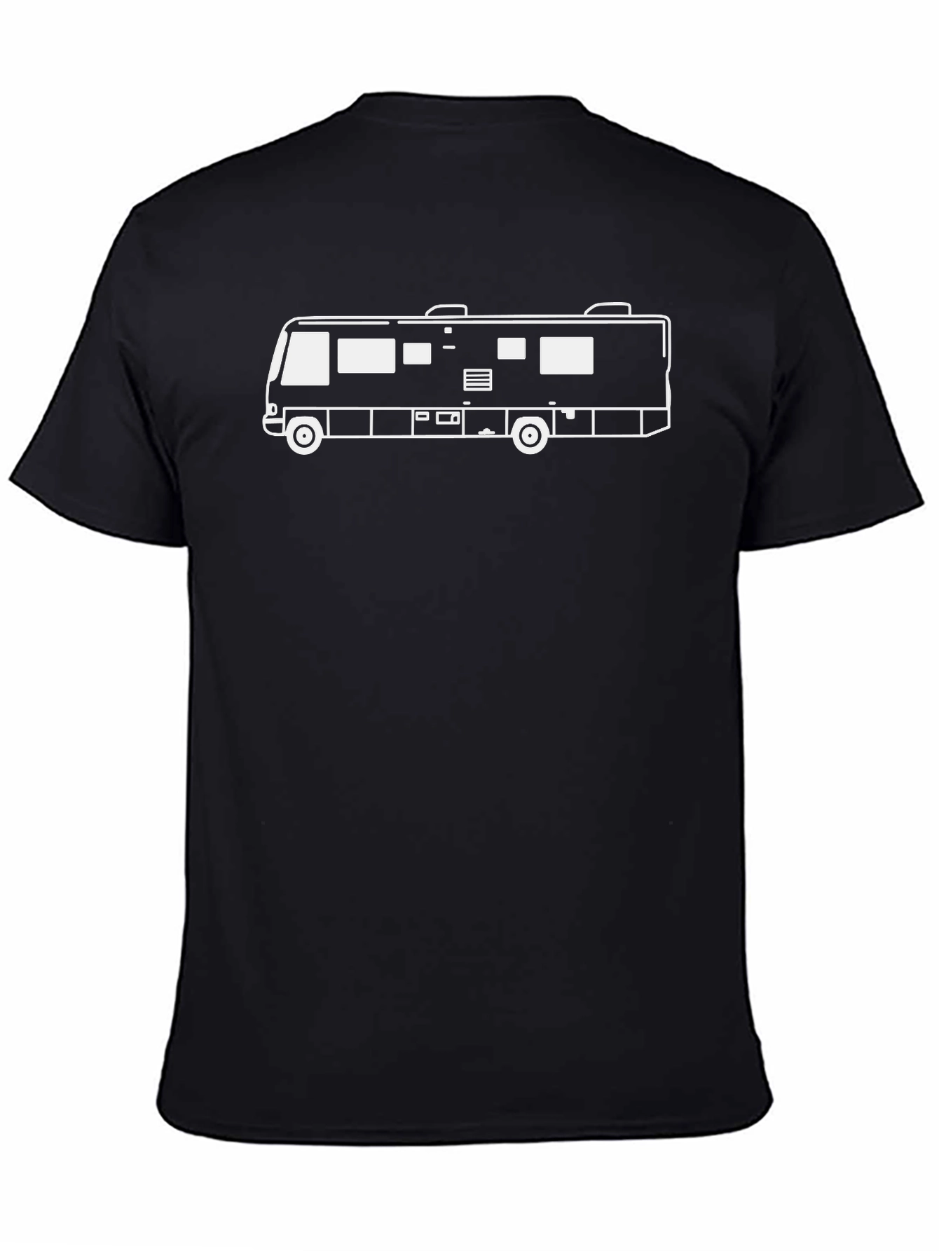 RV Camper Graphic T-Shirt - Black