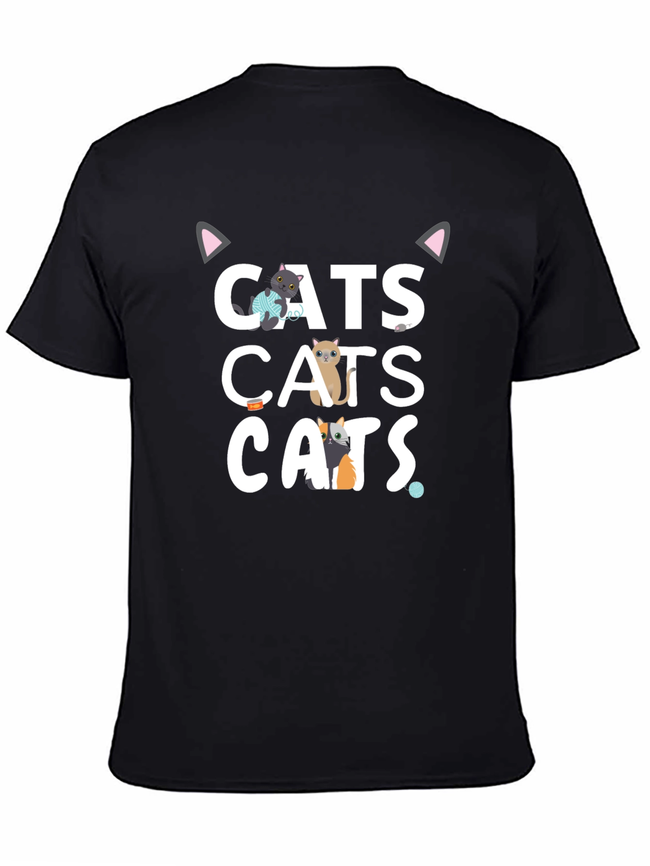 Cats Graphic T-Shirt Funny Cute Tee