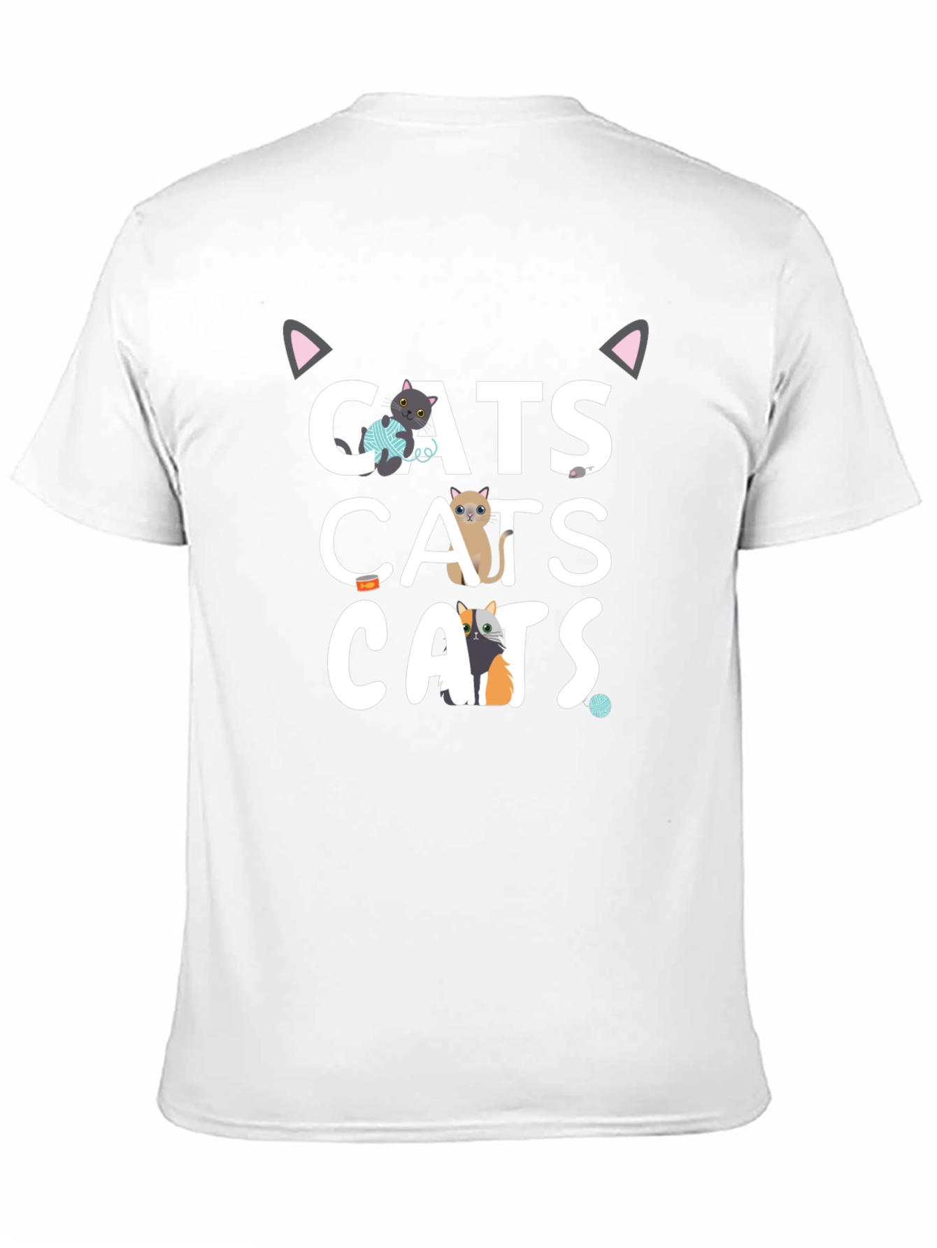 Cats Graphic T-Shirt Funny Cute Tee