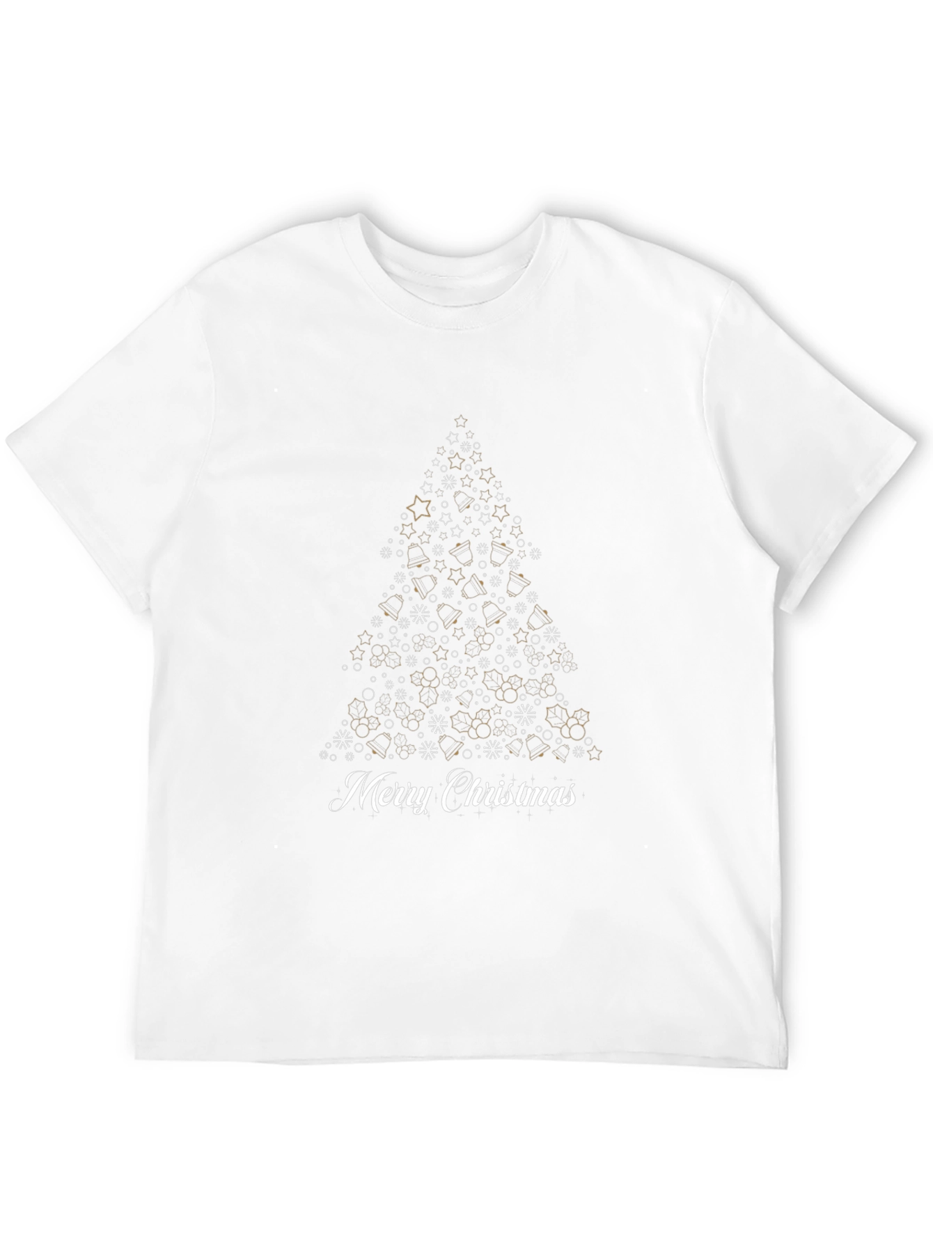 Merry Christmas Tree Graphic Tee - Holiday Celebration Shirt