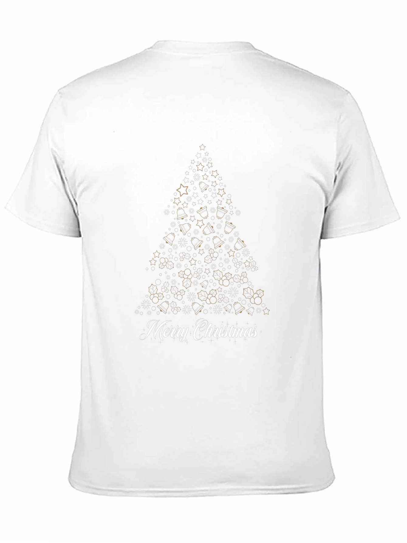 Merry Christmas Tree Graphic Tee - Holiday Celebration Shirt