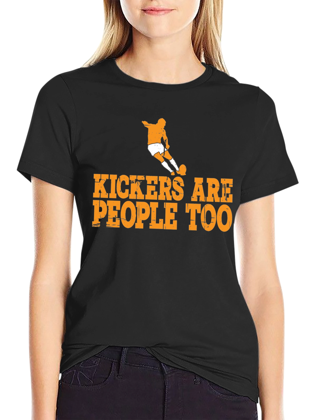 Kickers Are People Too Graphic Tee - Soccer T-Shirt