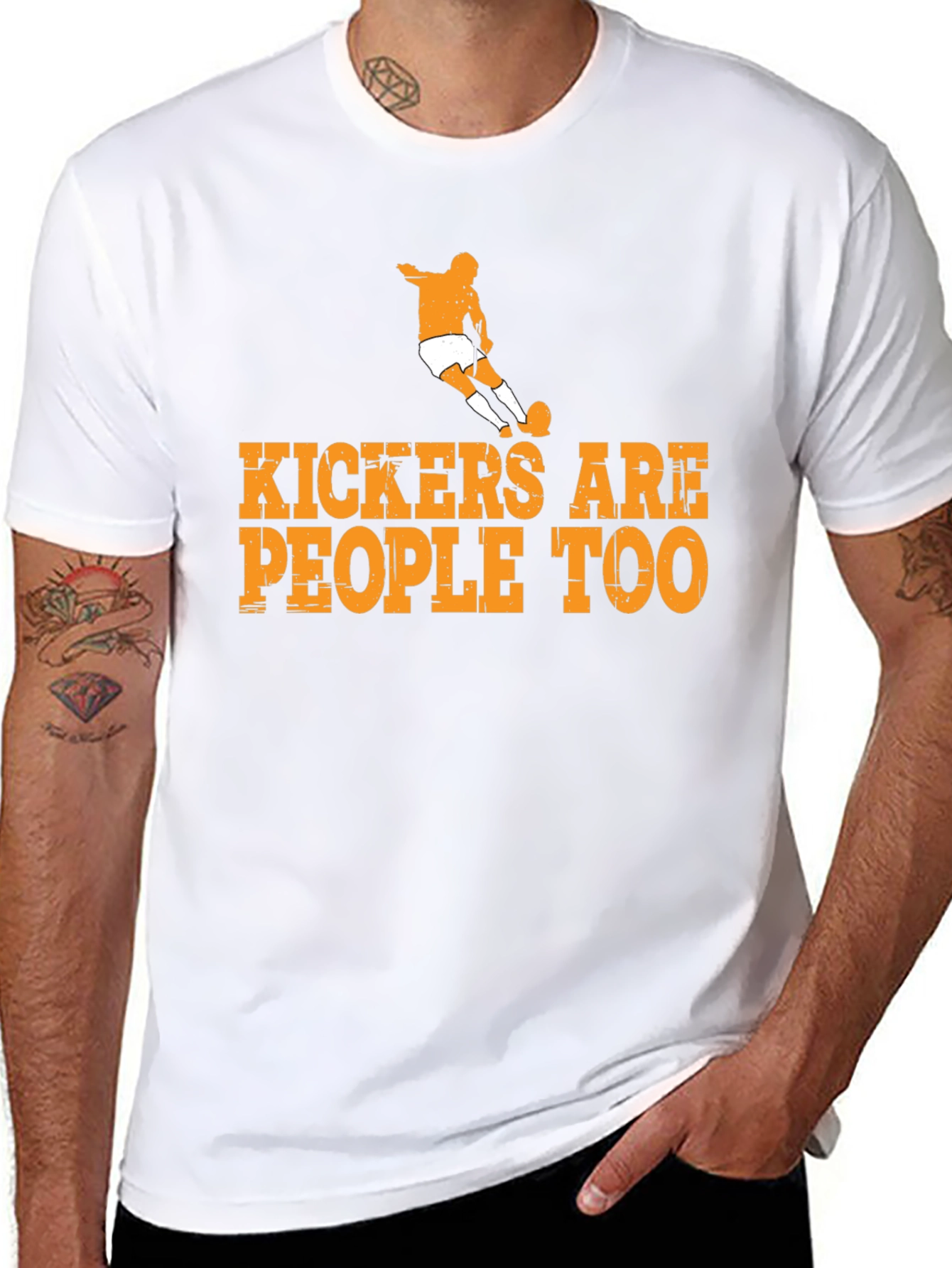 Kickers Are People Too Graphic Tee - Soccer T-Shirt