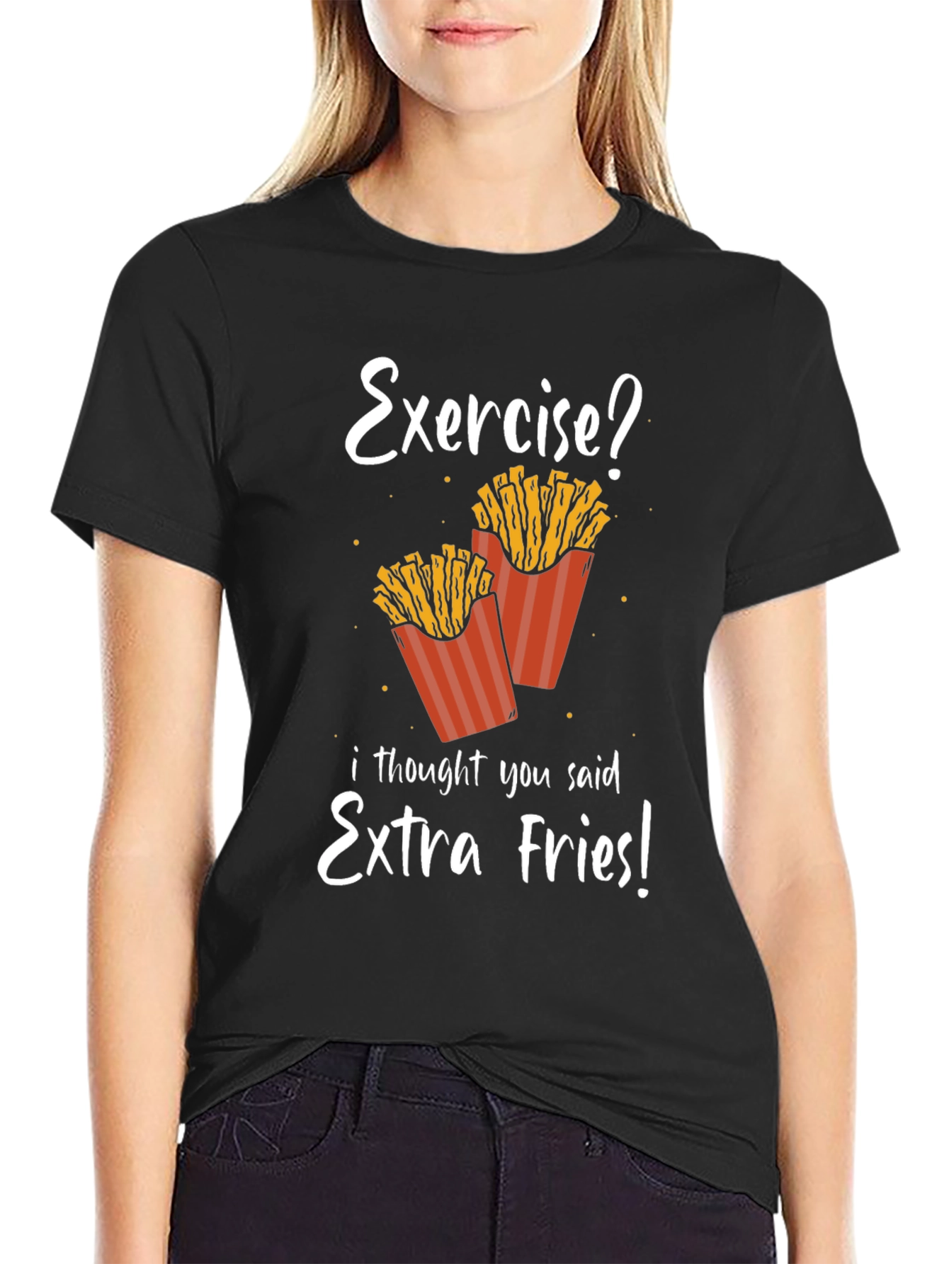 Extra Fries T-Shirt - Funny Foodie Tee