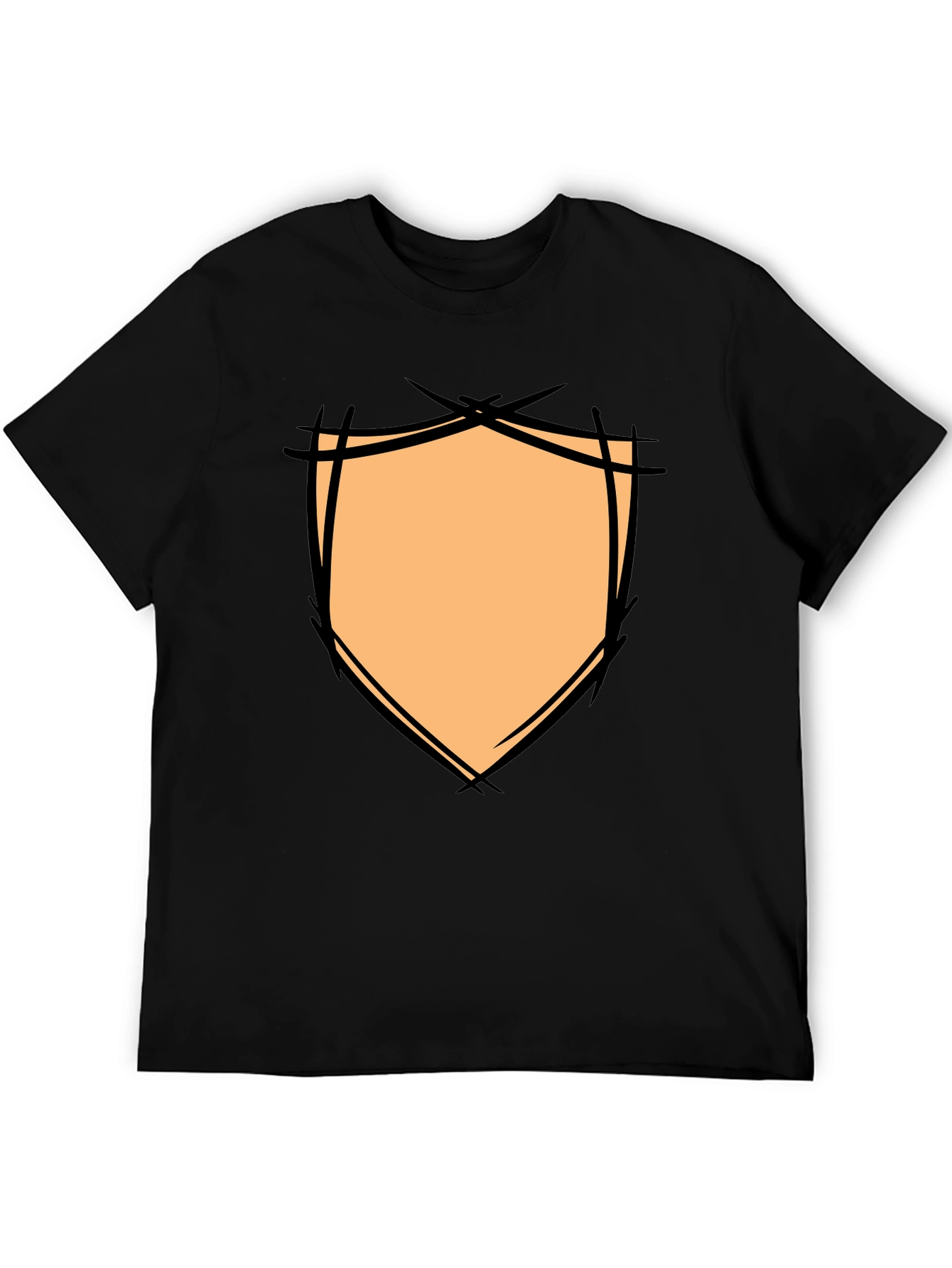 Graphic Shield Tee - Modern Black T-Shirt