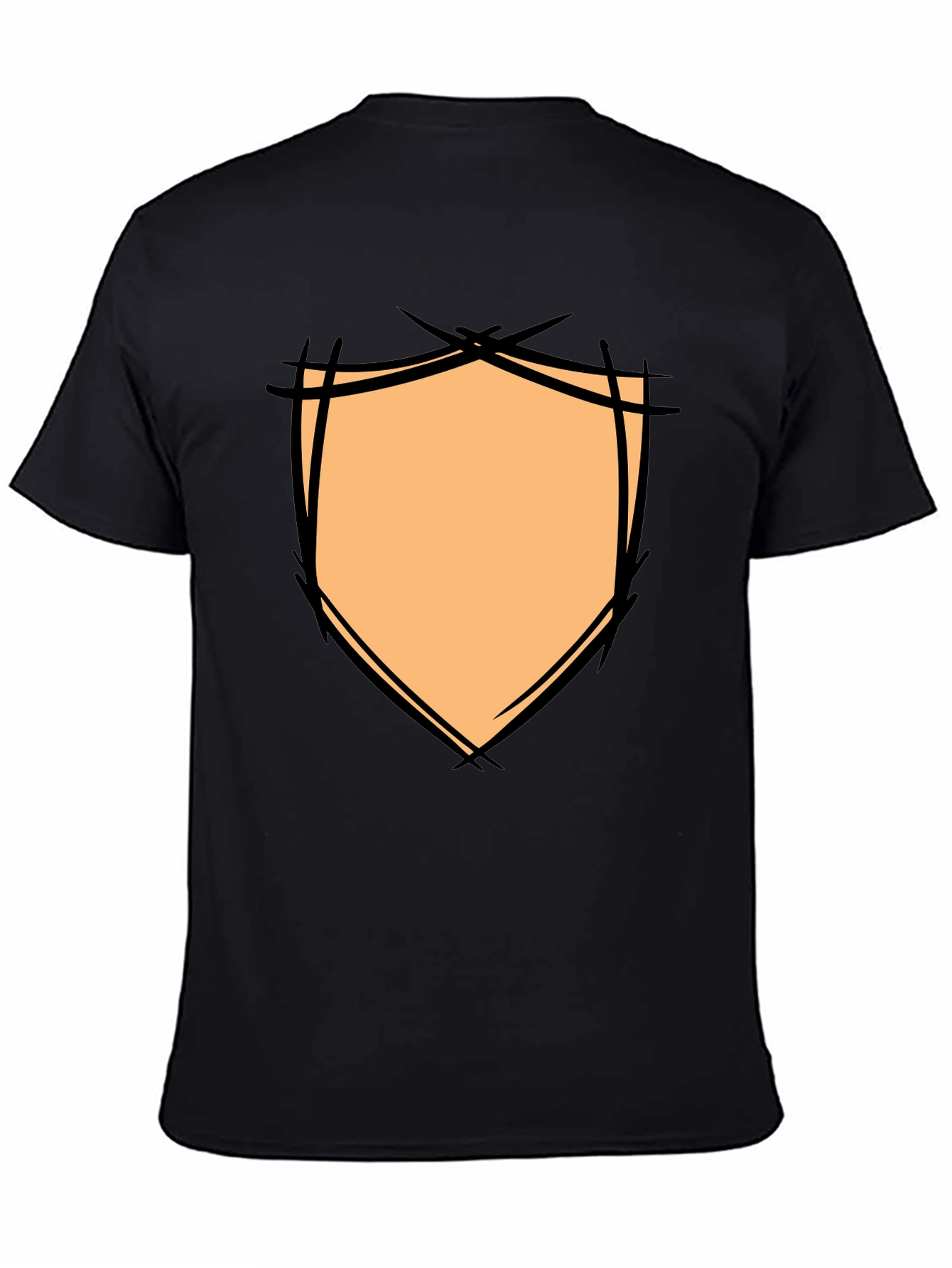Graphic Shield Tee - Modern Black T-Shirt