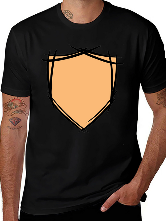 Graphic Shield Tee - Modern Black T-Shirt